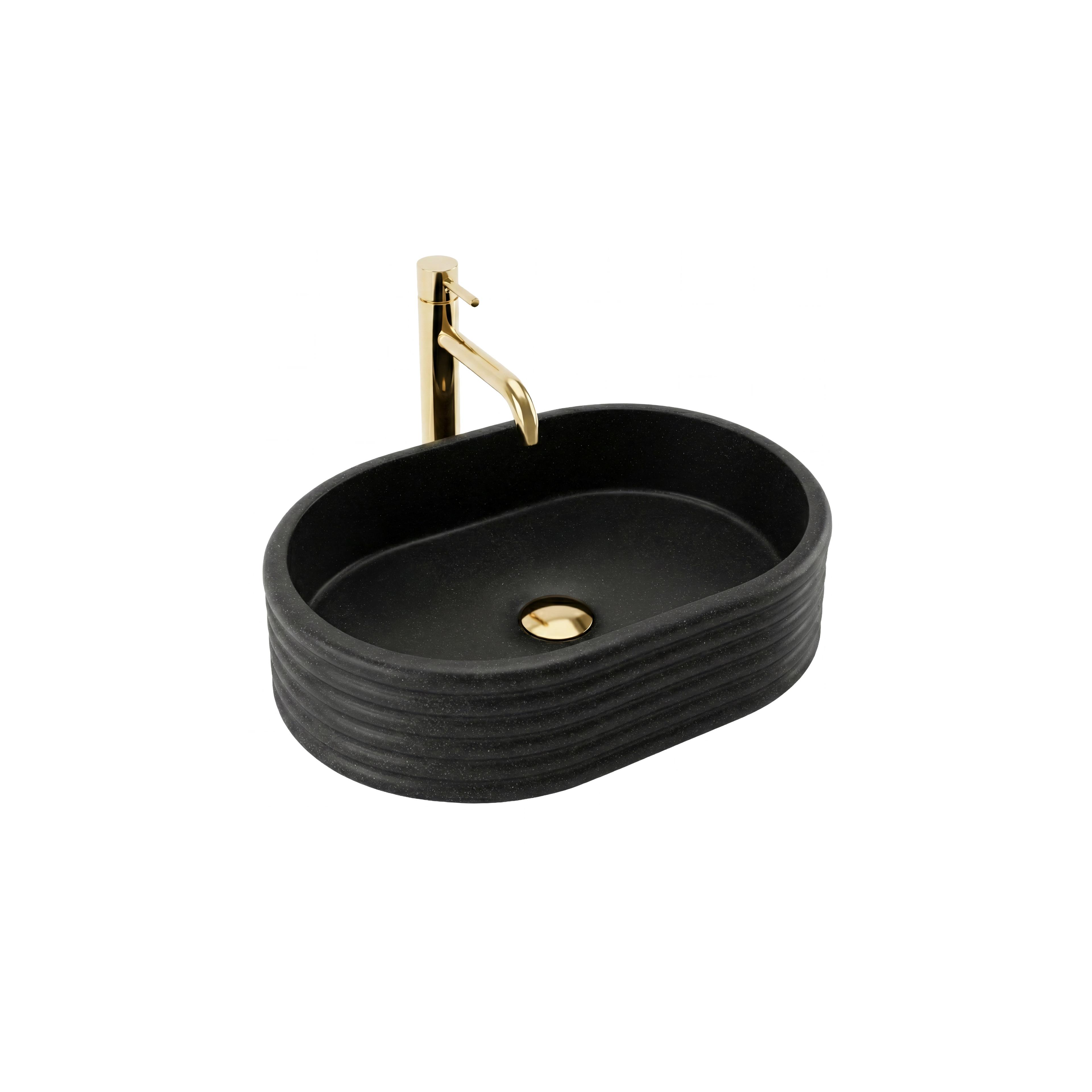 Aufsatzwaschbecken Rea Nicoletta Black