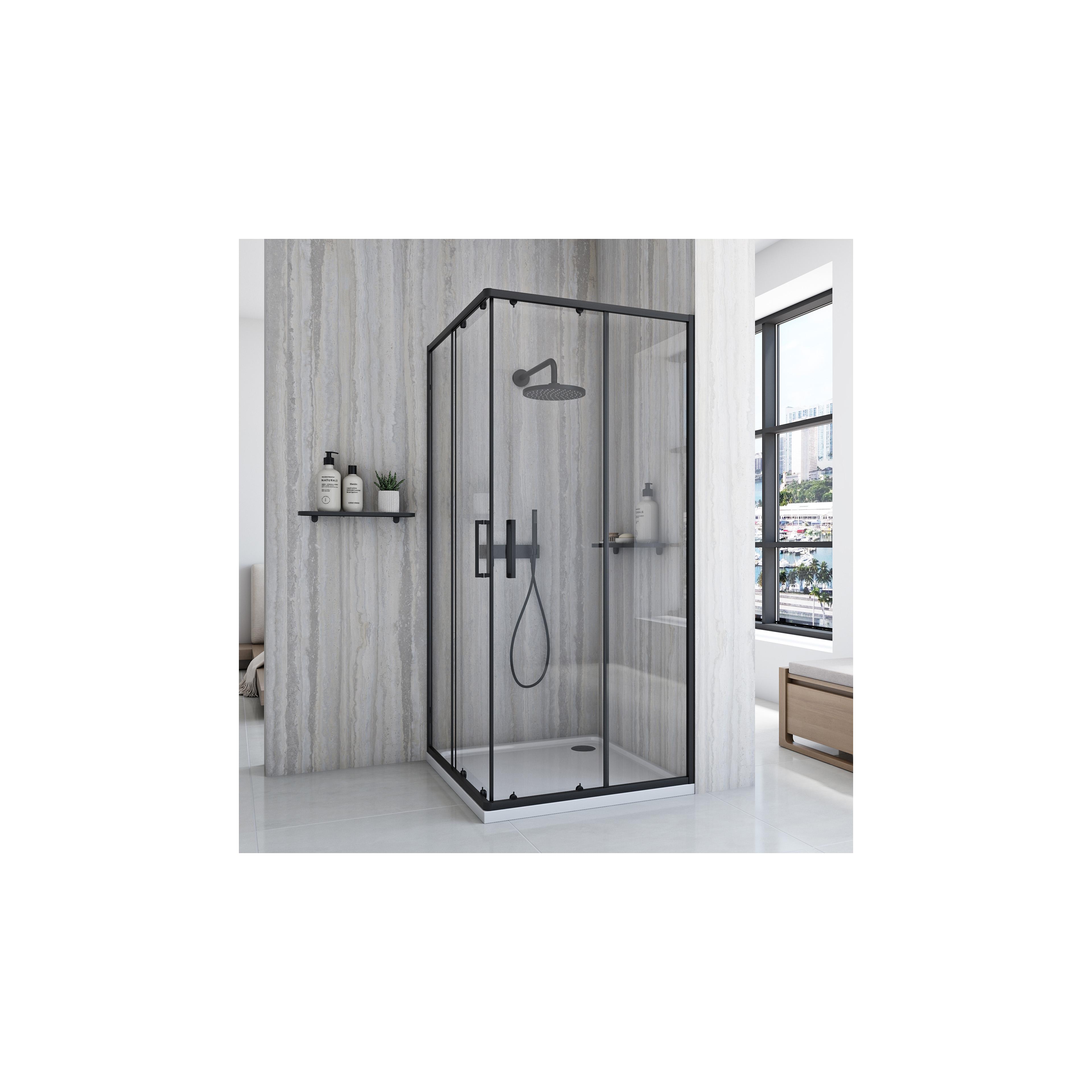 Tuš kabina Rea City 80x80 Black