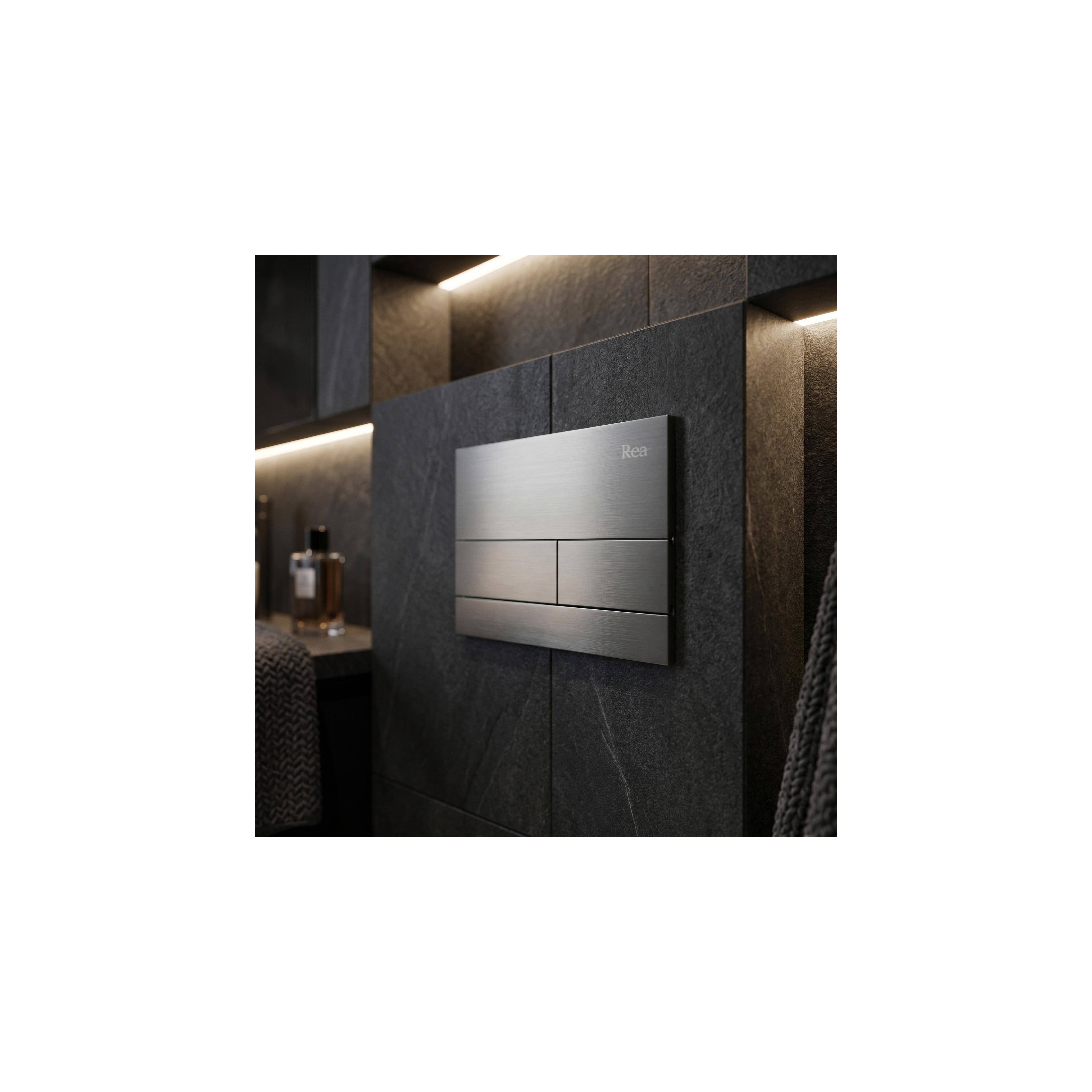 Gestell unterputzset Slim 024N für WC becken mit T taste Tytan