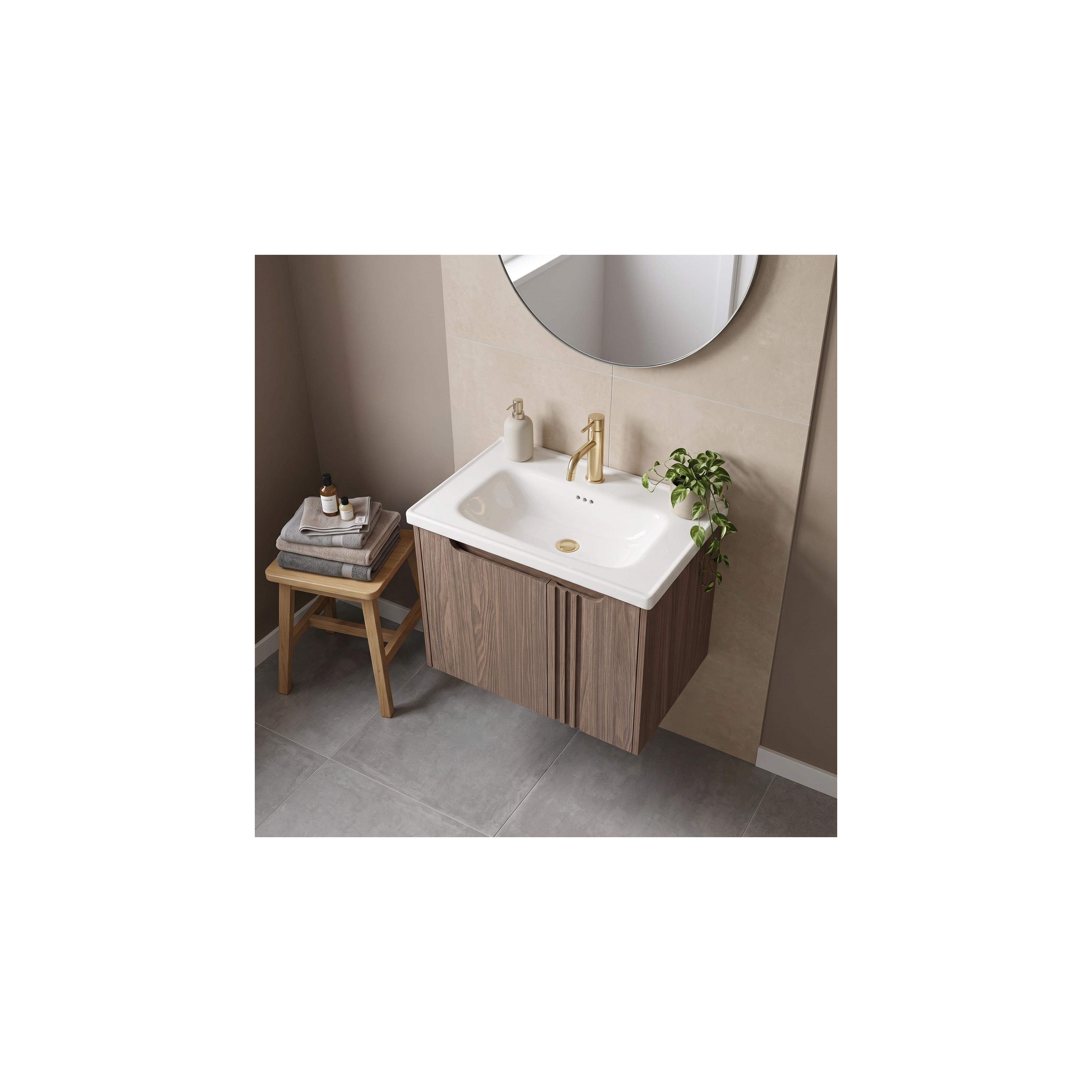 Bathroom vanity unit with sink Rea DB86-60L-1 Dark 60cm