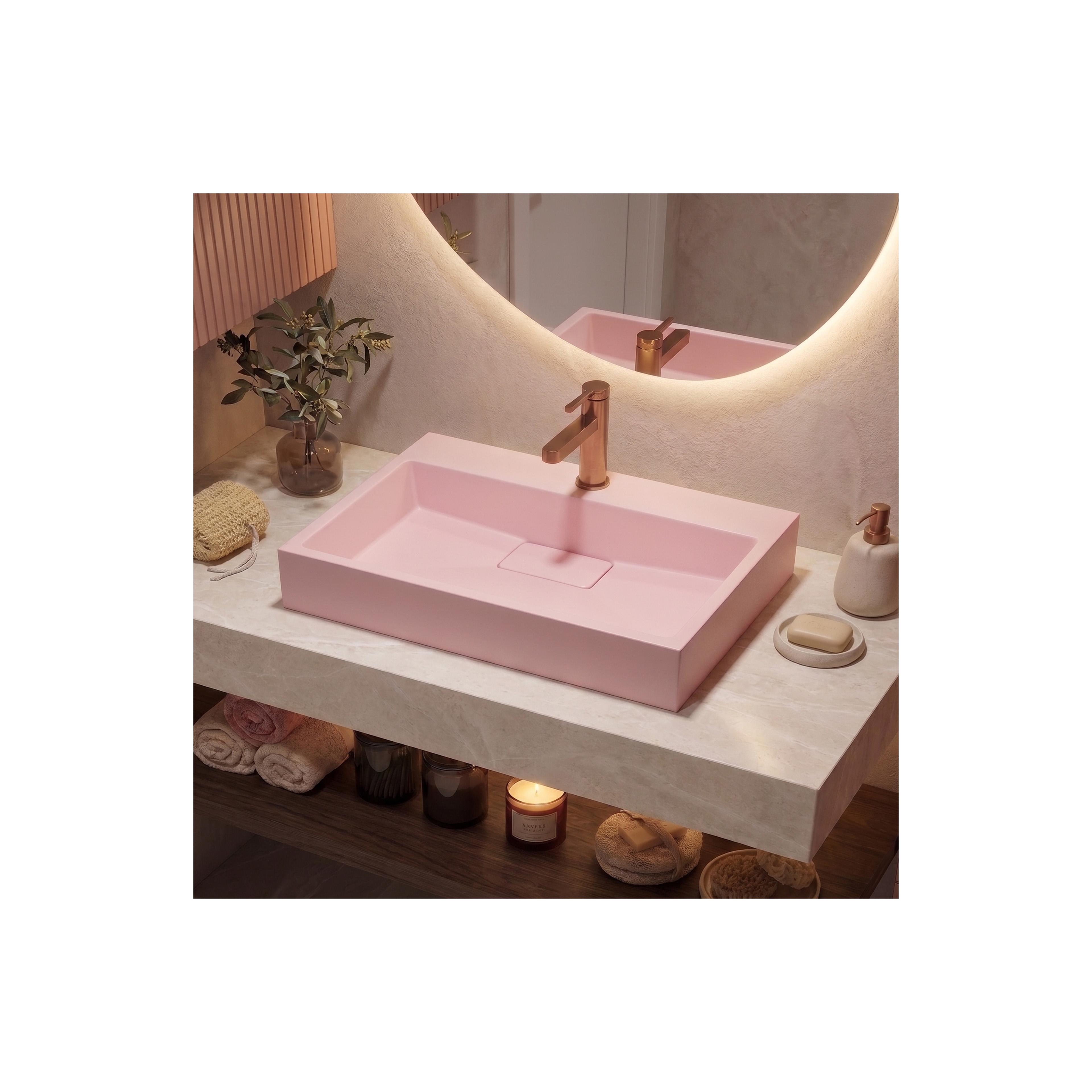 Waschbecken Konglomerat GOYA PINK 60CM
