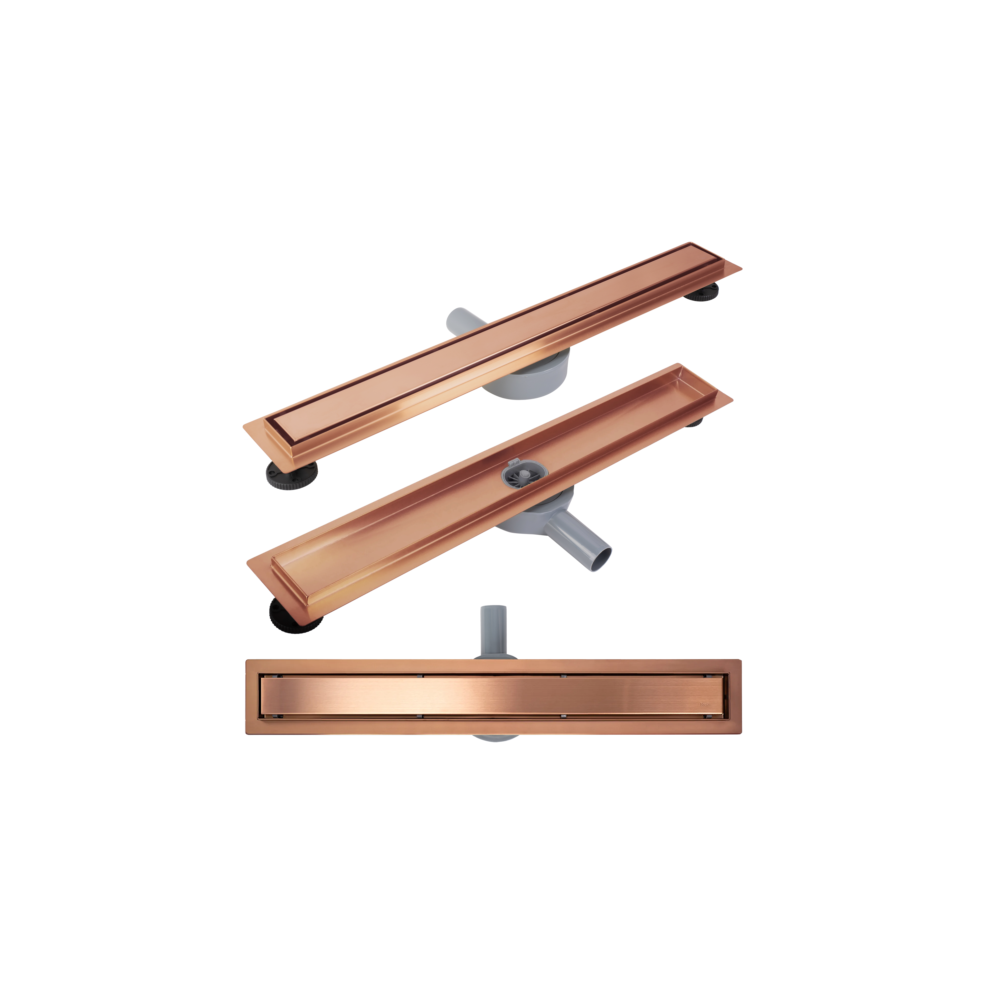Scarico lineare REA Neox pro Brush Copper 100