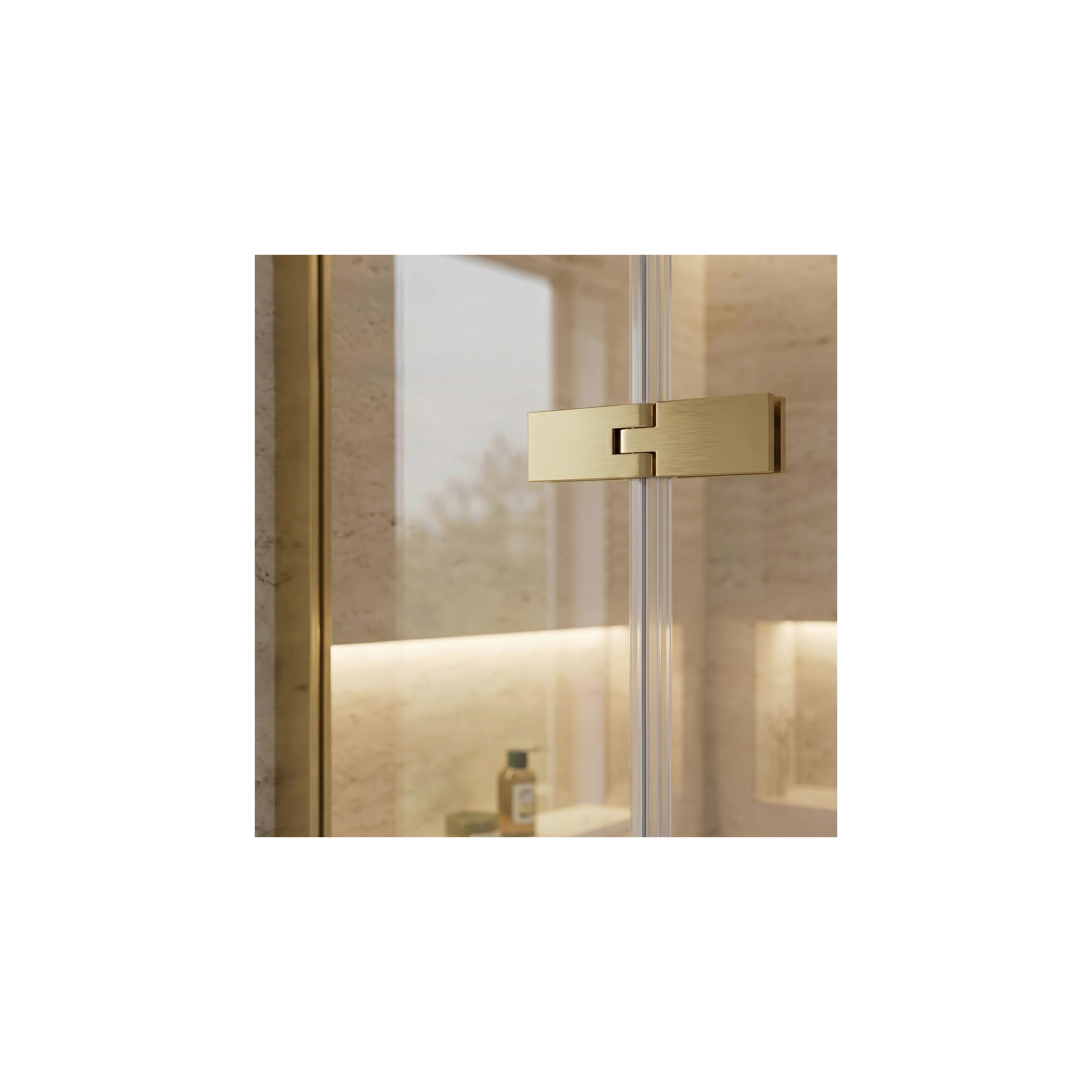 Duschkabine Rea Bruno 120x90 Brush Gold