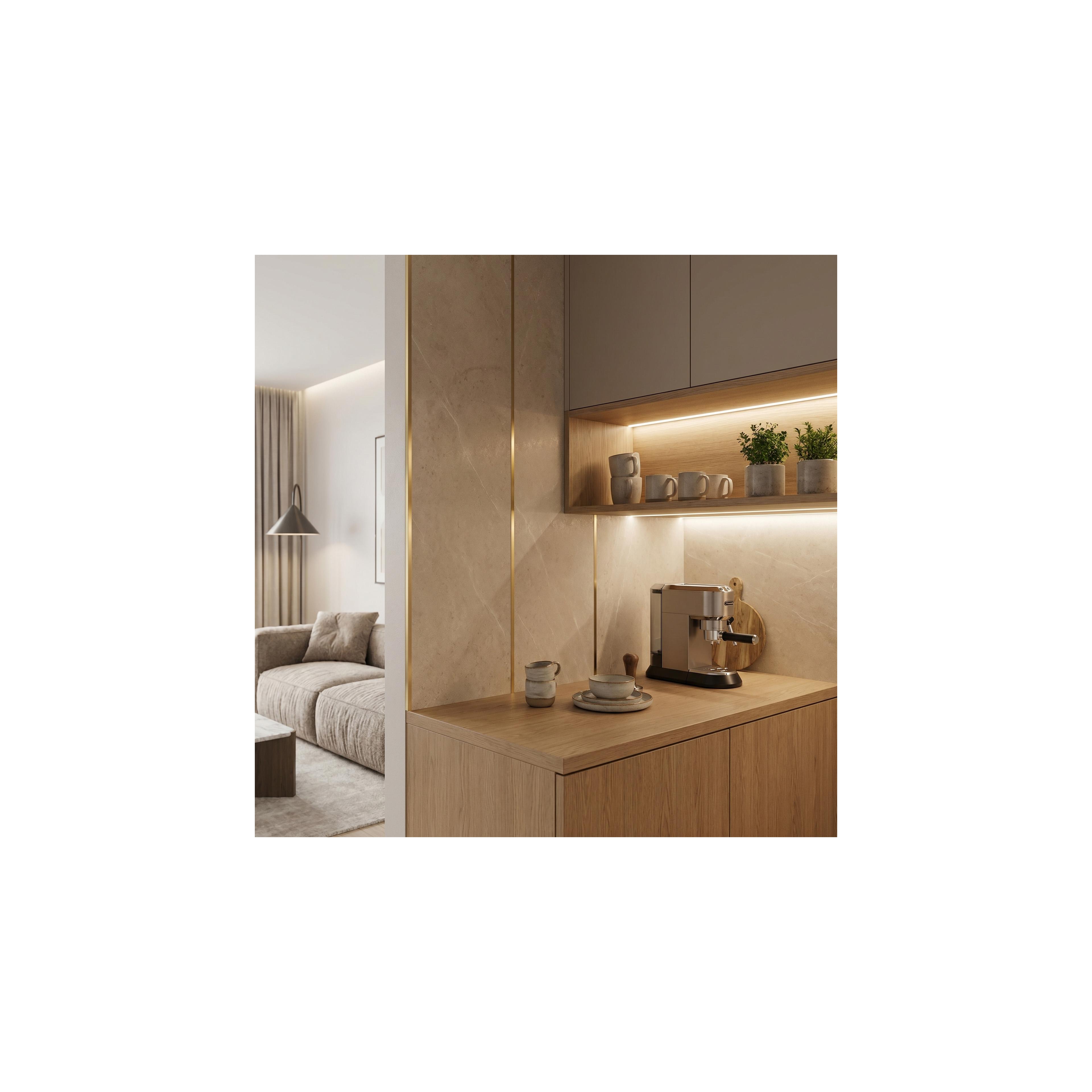Selbstklebende Zierleiste Rea P14454 2cm Brush Gold