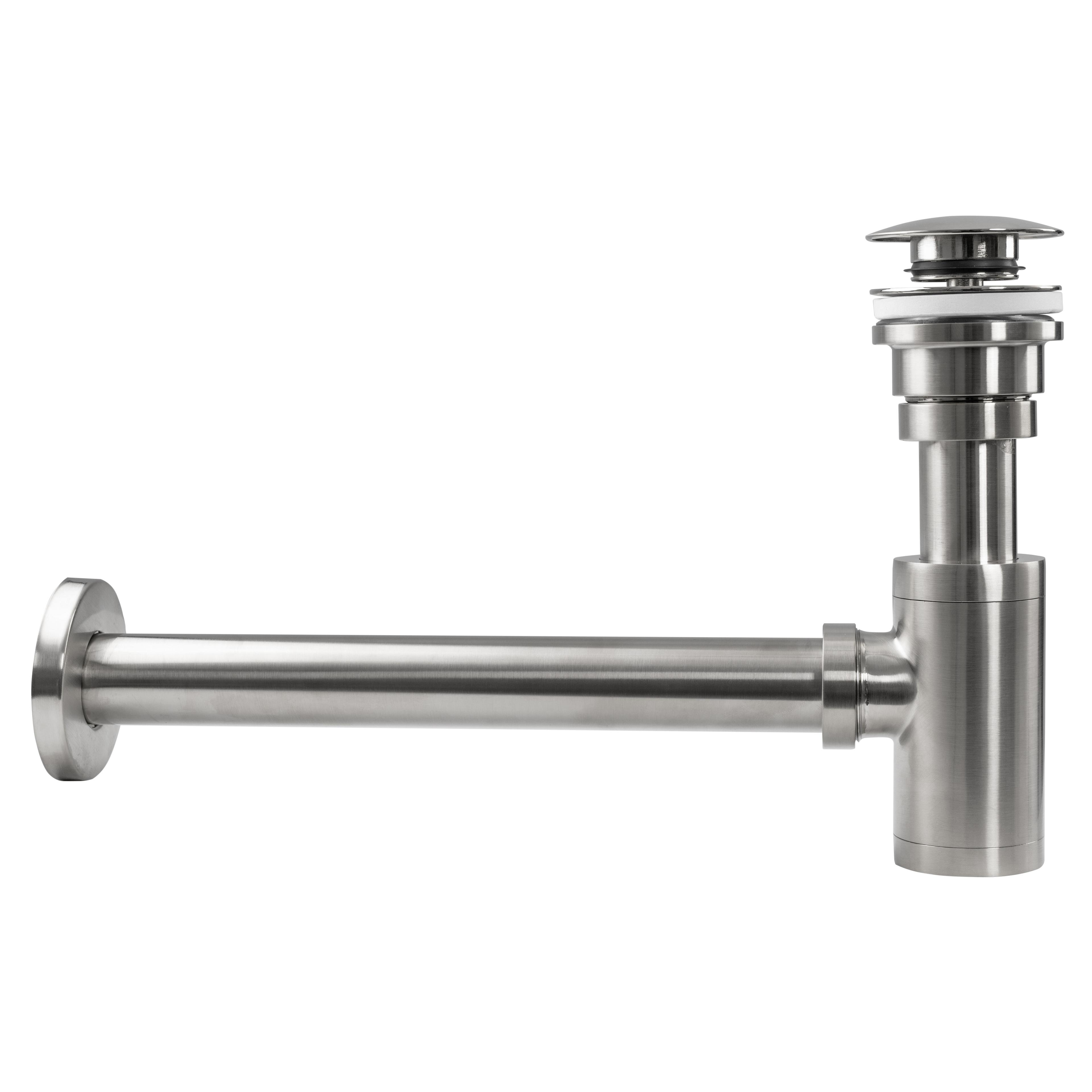 Siphon Klik-Klak Universal REA BRUSH NICKLE INOX