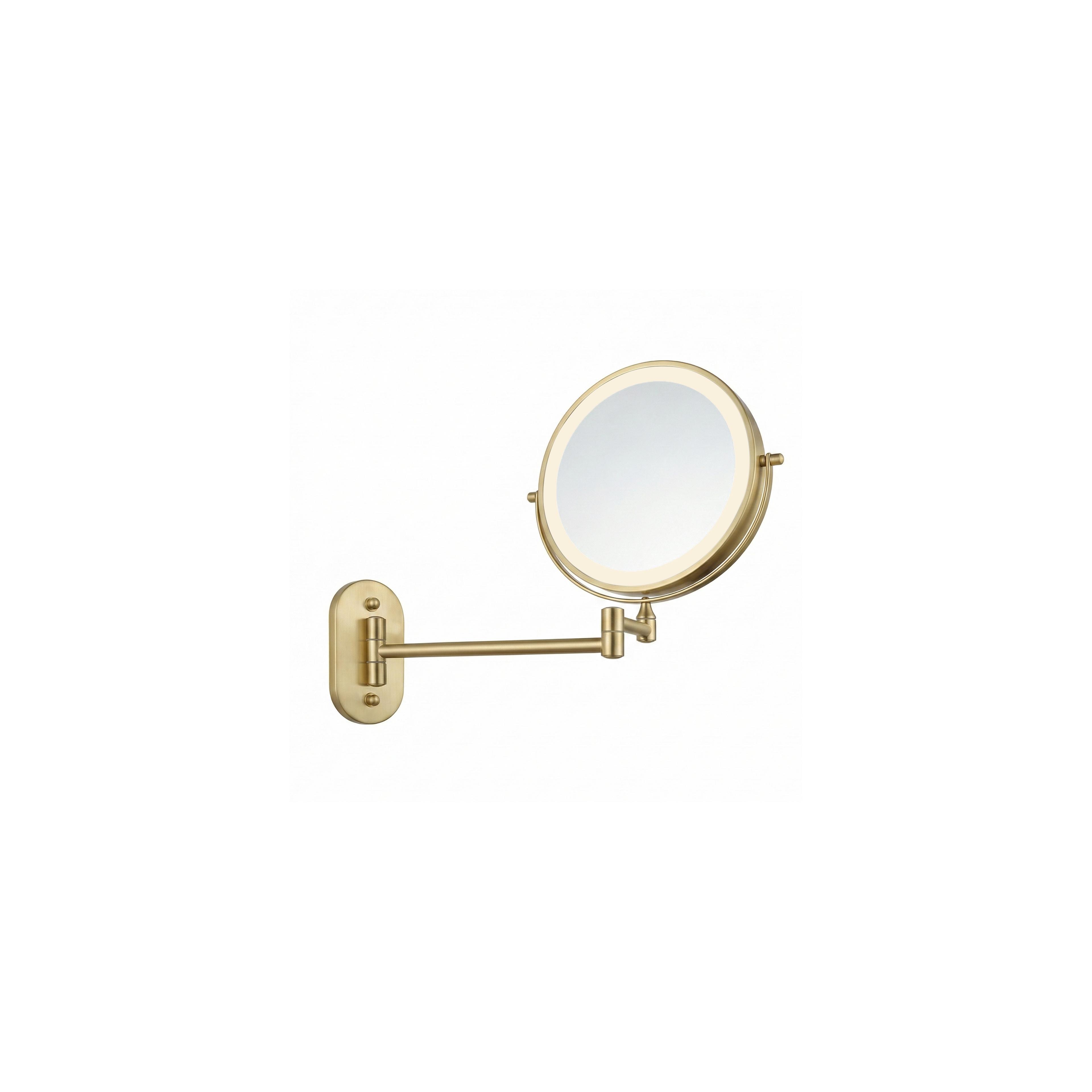 Mirror LED Glow Brush Gold