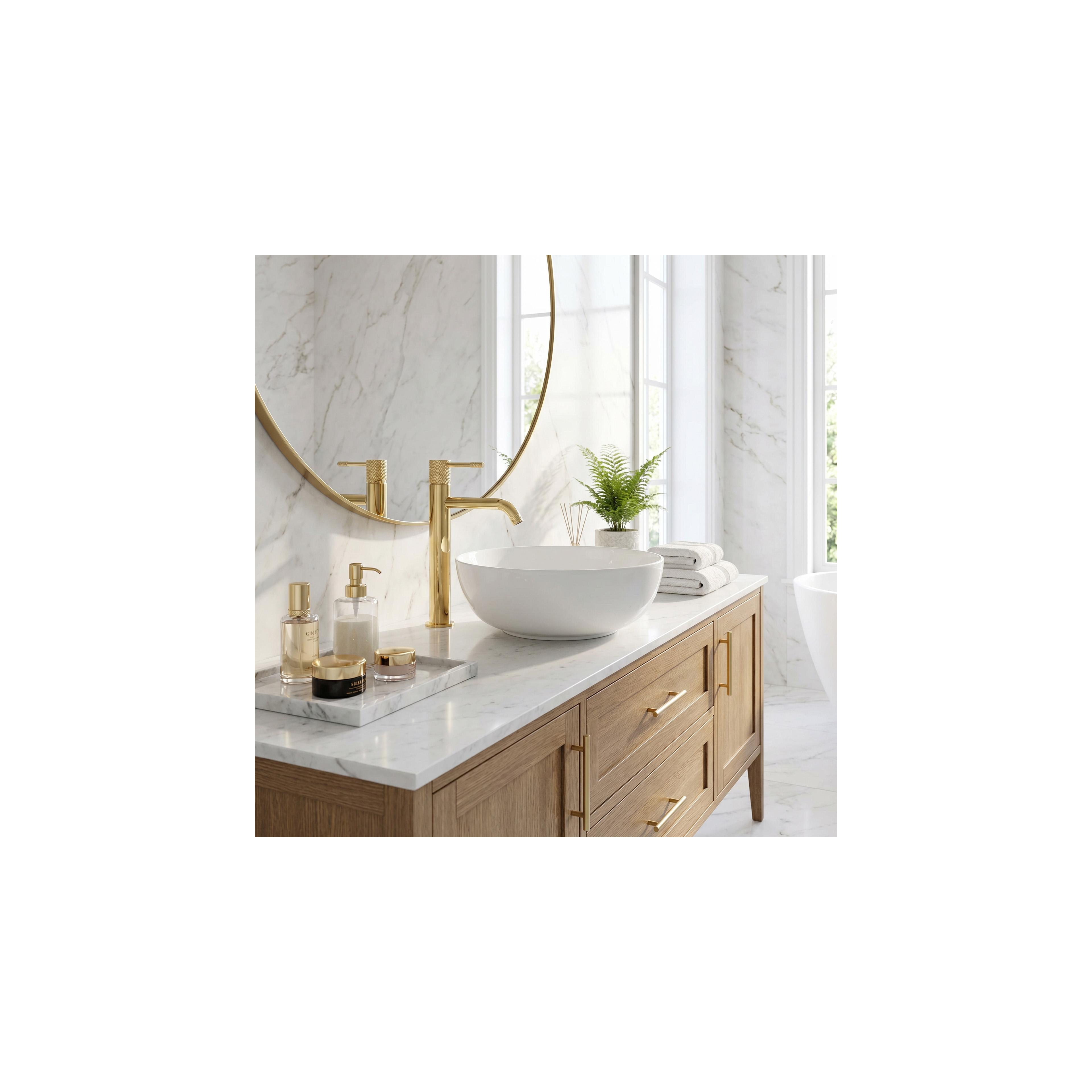 Waschbeckenarmatur Rea  Venti Gold high