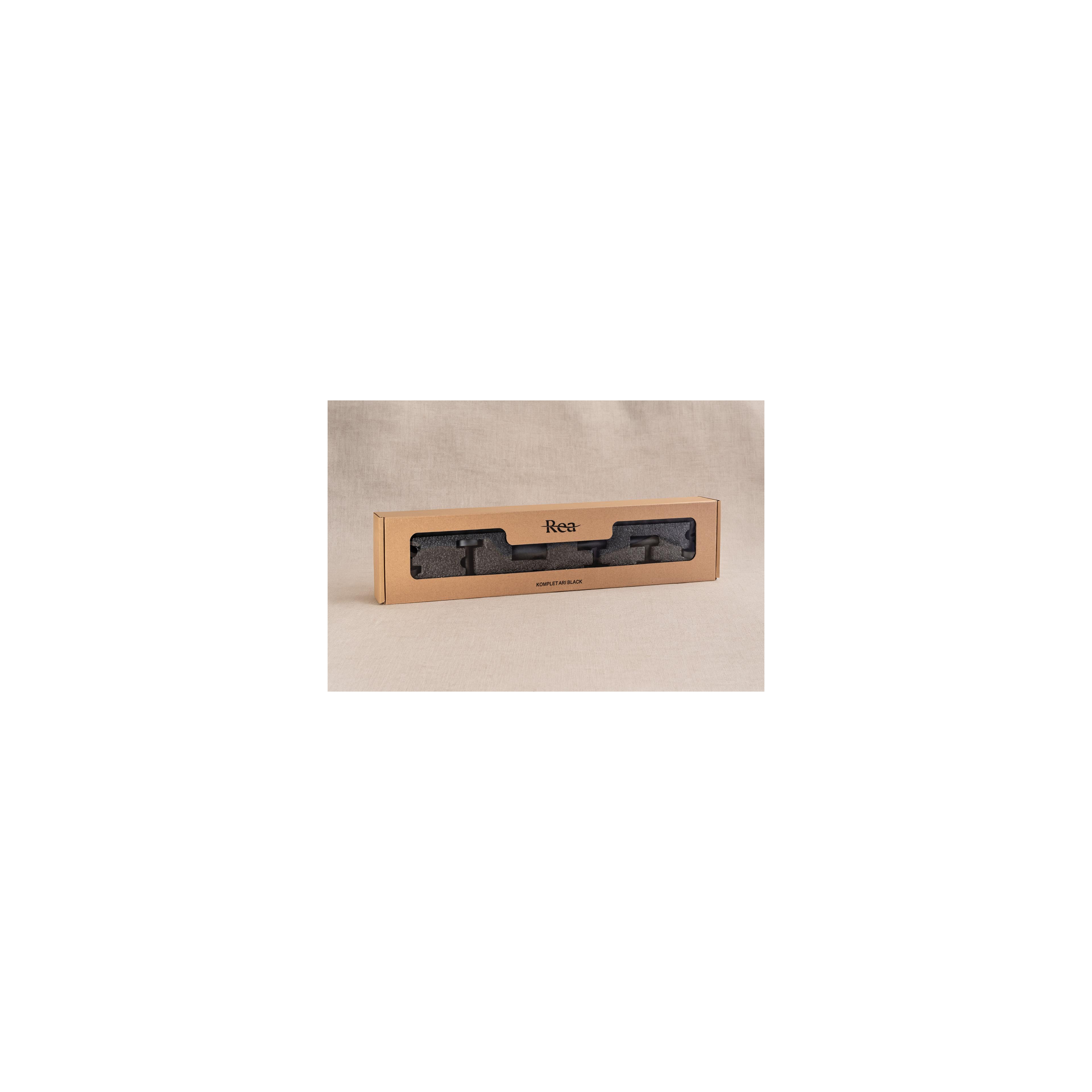 Badezimmer-Accessoire-Set Ari Black 4-teilig