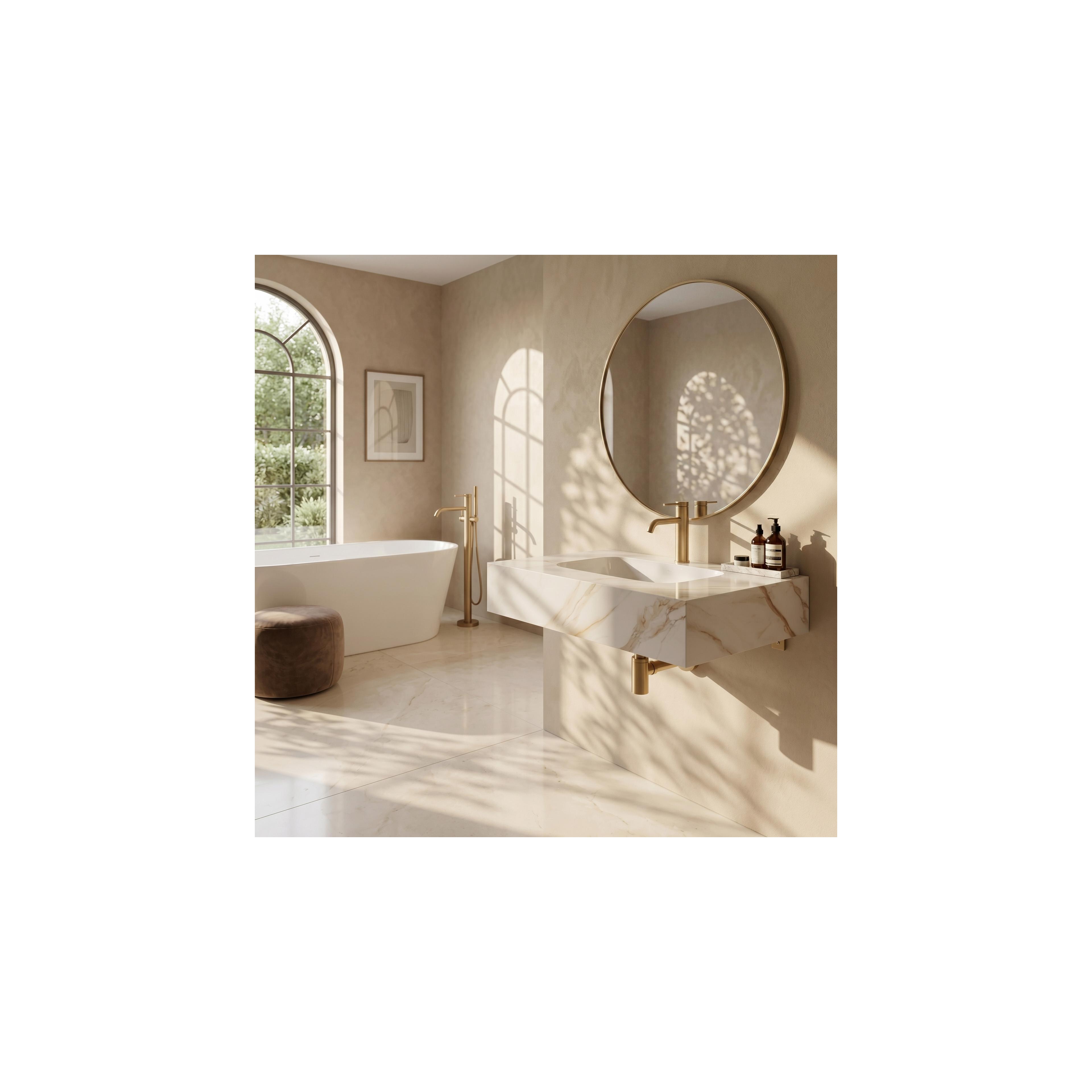 Wandwaschbecken REA Aresa Grey Gold 70