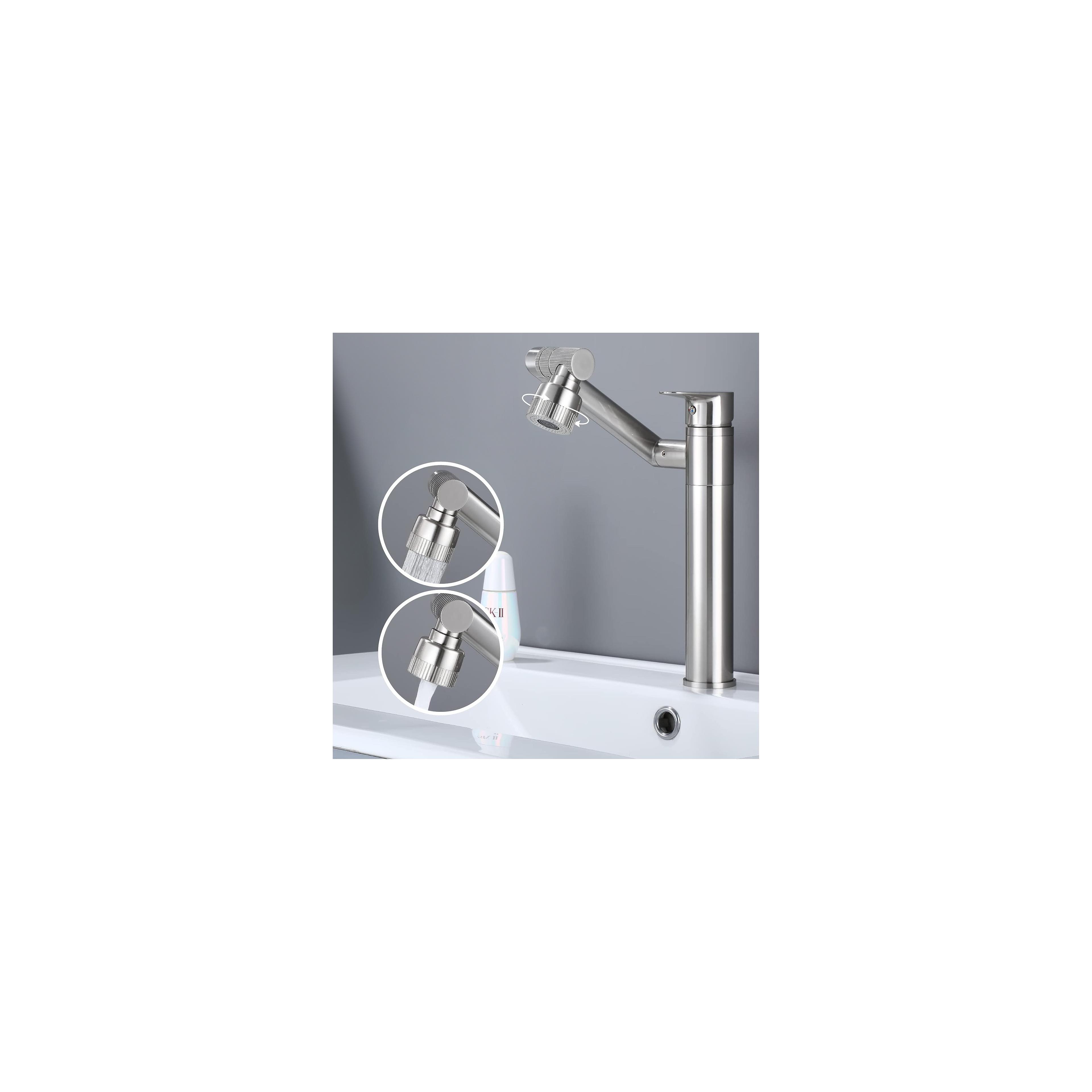 Waschbeckenarmatur Rea PACO Nickel Brush INOX High