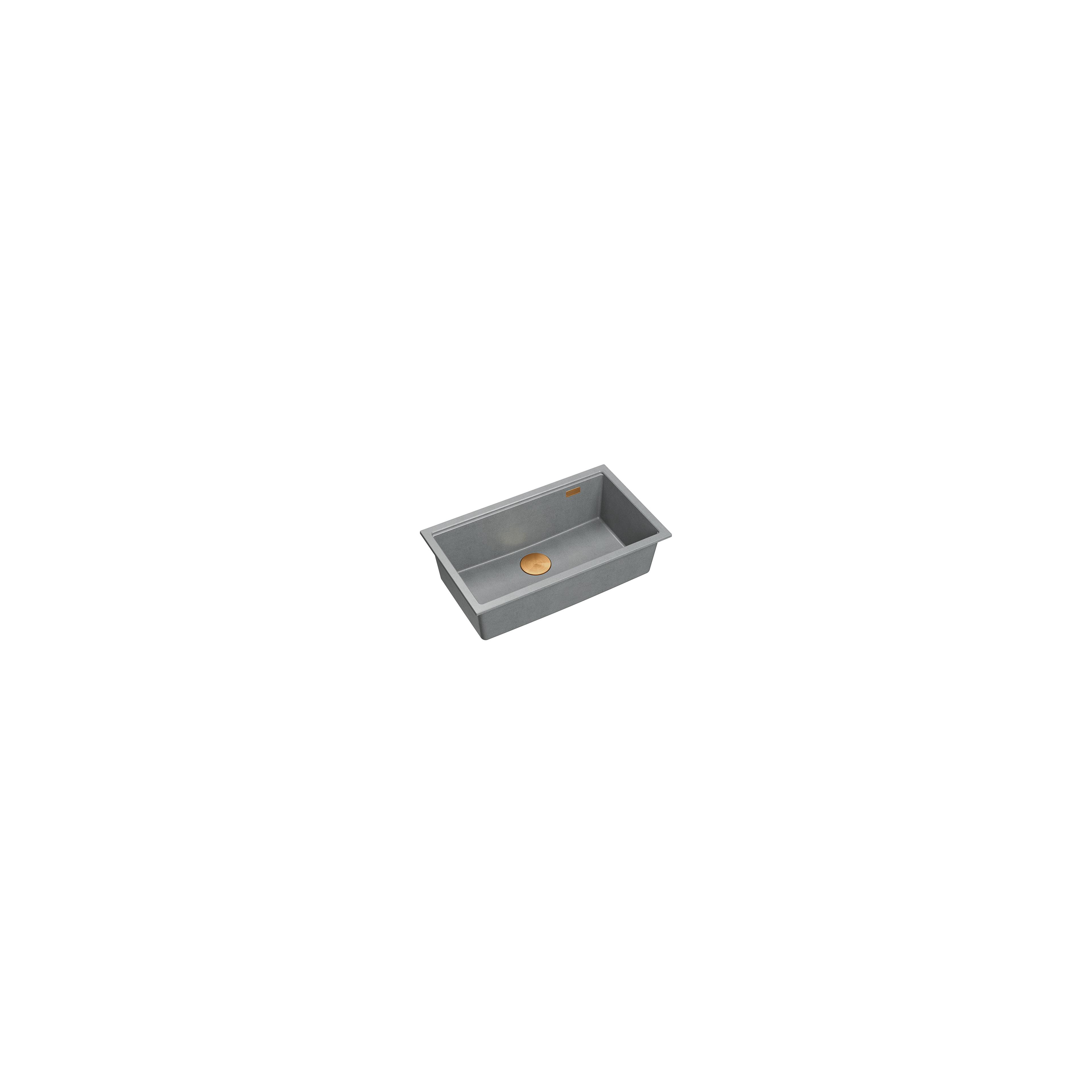 Granitspülbecken Logan 110 Grey Metallic