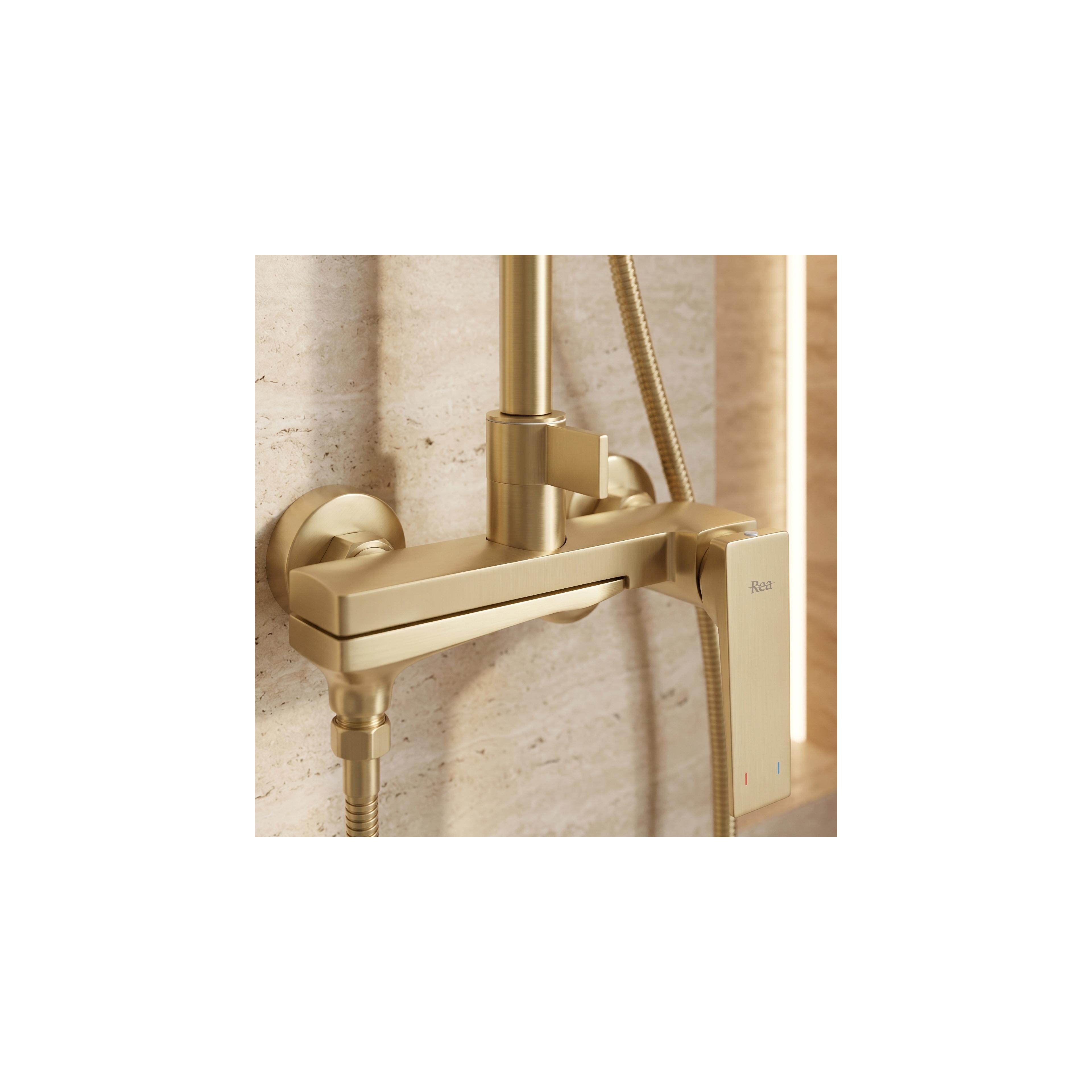 Duschset Rea Prime Borstat Guld