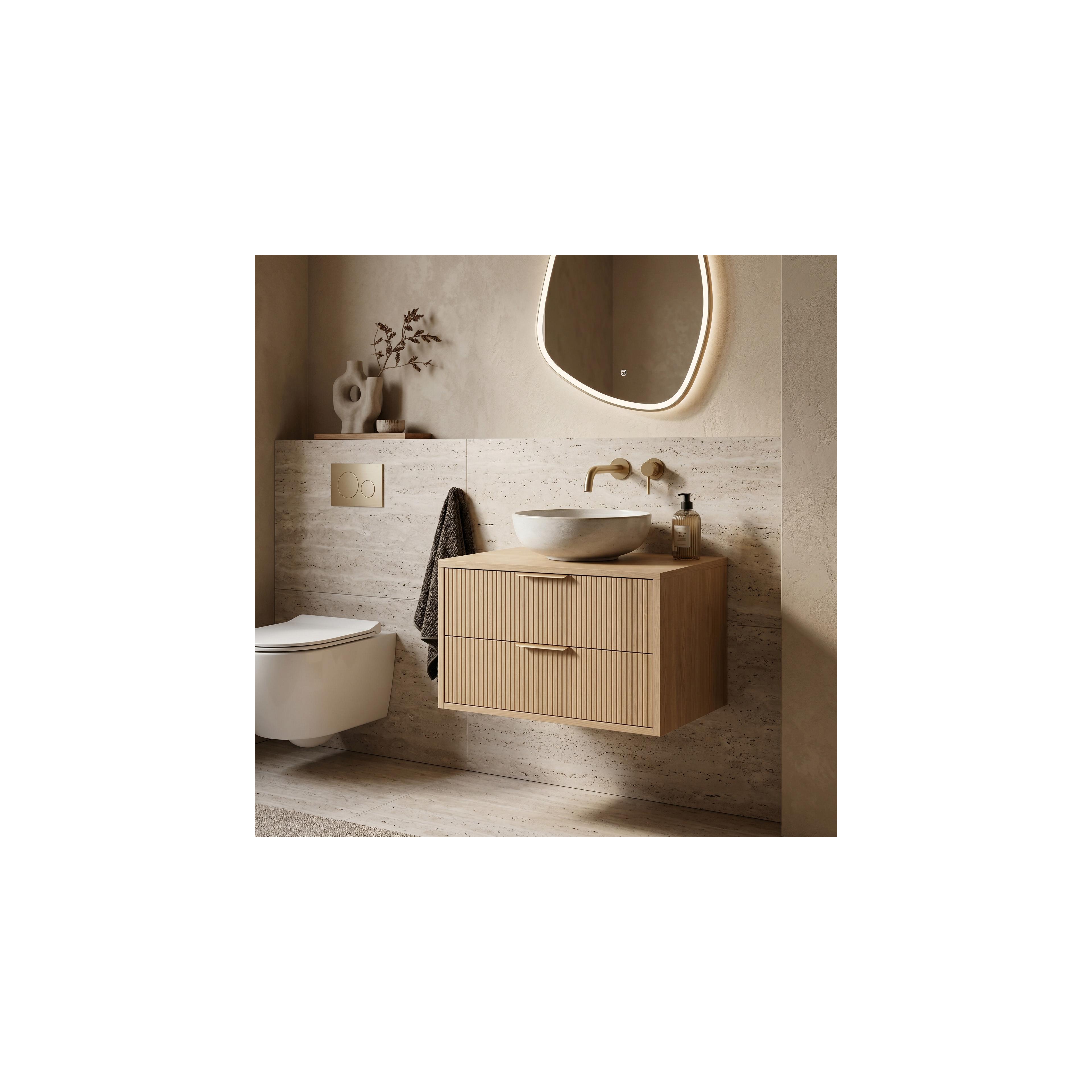 Waschtischunterschrank Rea Mono 80cm Beige