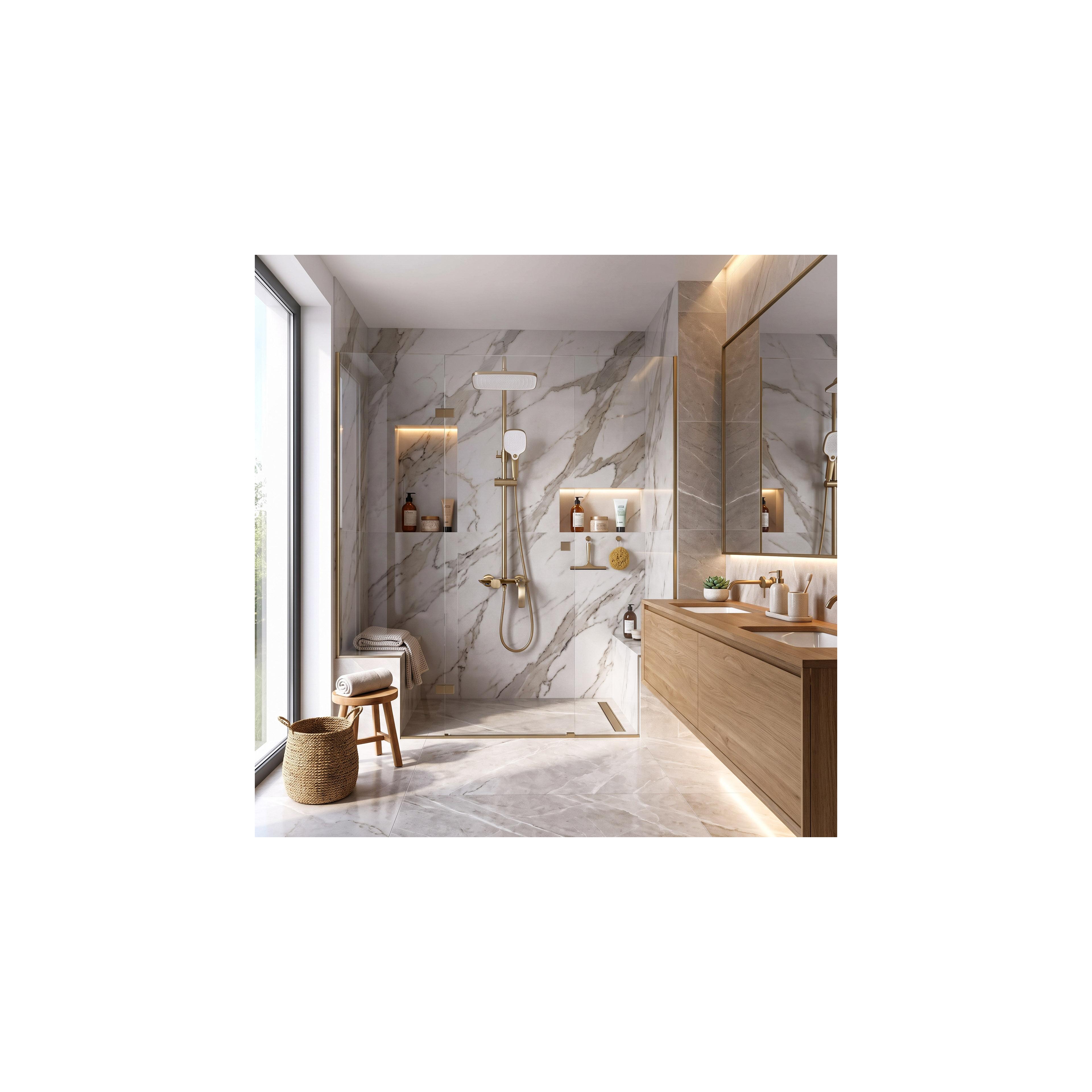 Duschset PREMIUM Rea Como M1 Borstat Guld