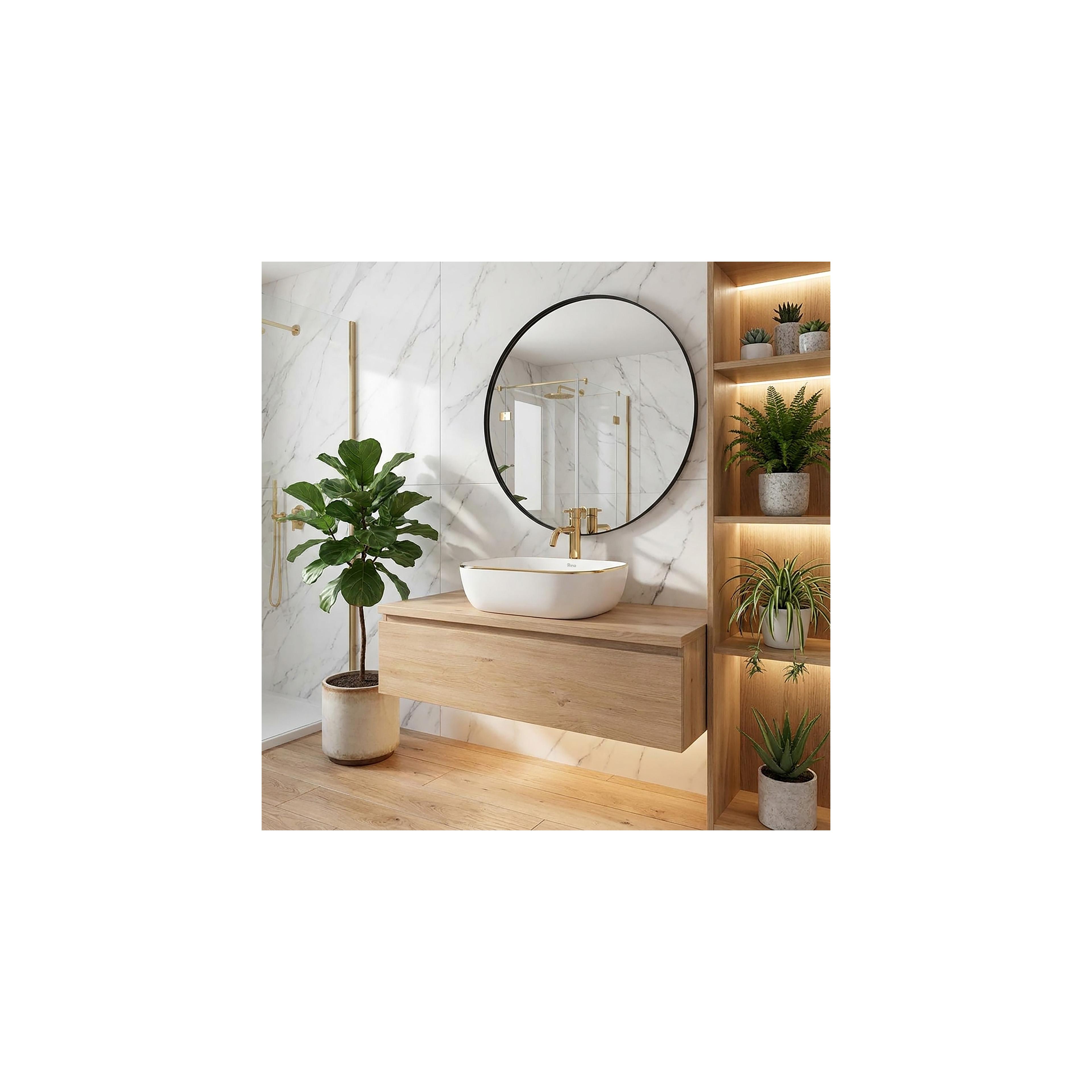 Countertop Basin Rea Belinda Gold Edge
