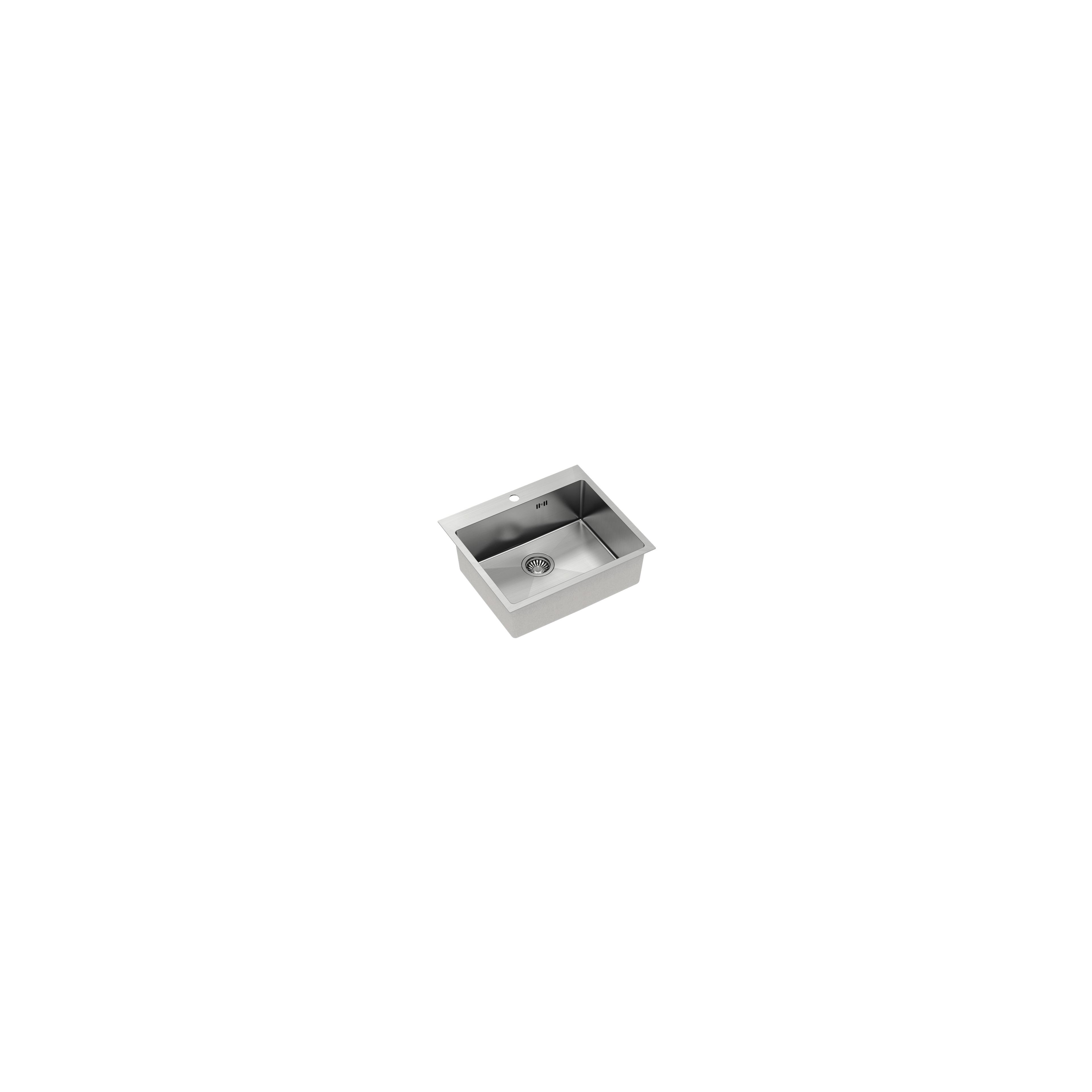 Edelstahlspüle RUSSEL 110 BRUSH NICKEL