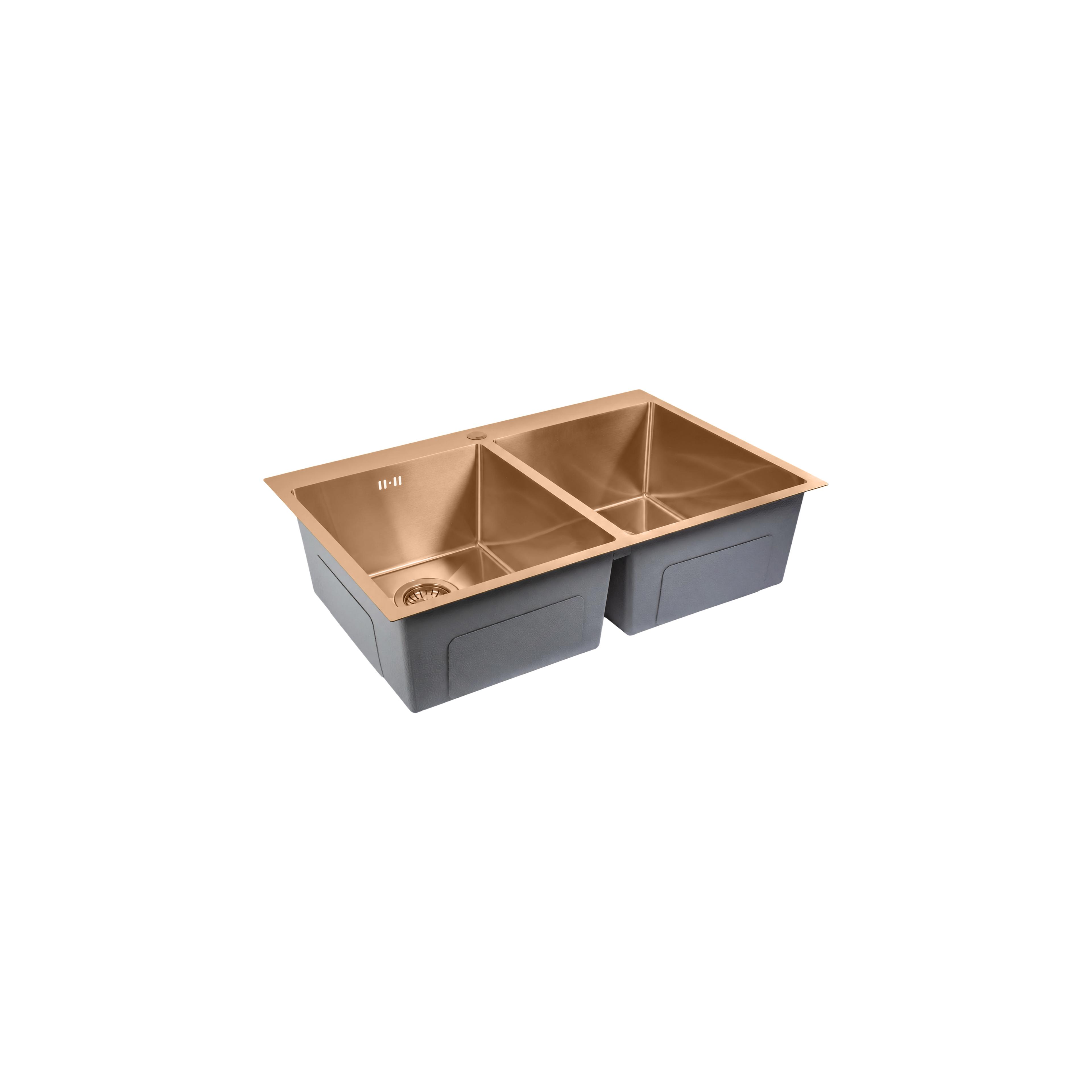 Diskho i rostfritt stål REA Joel BRUSH COPPER