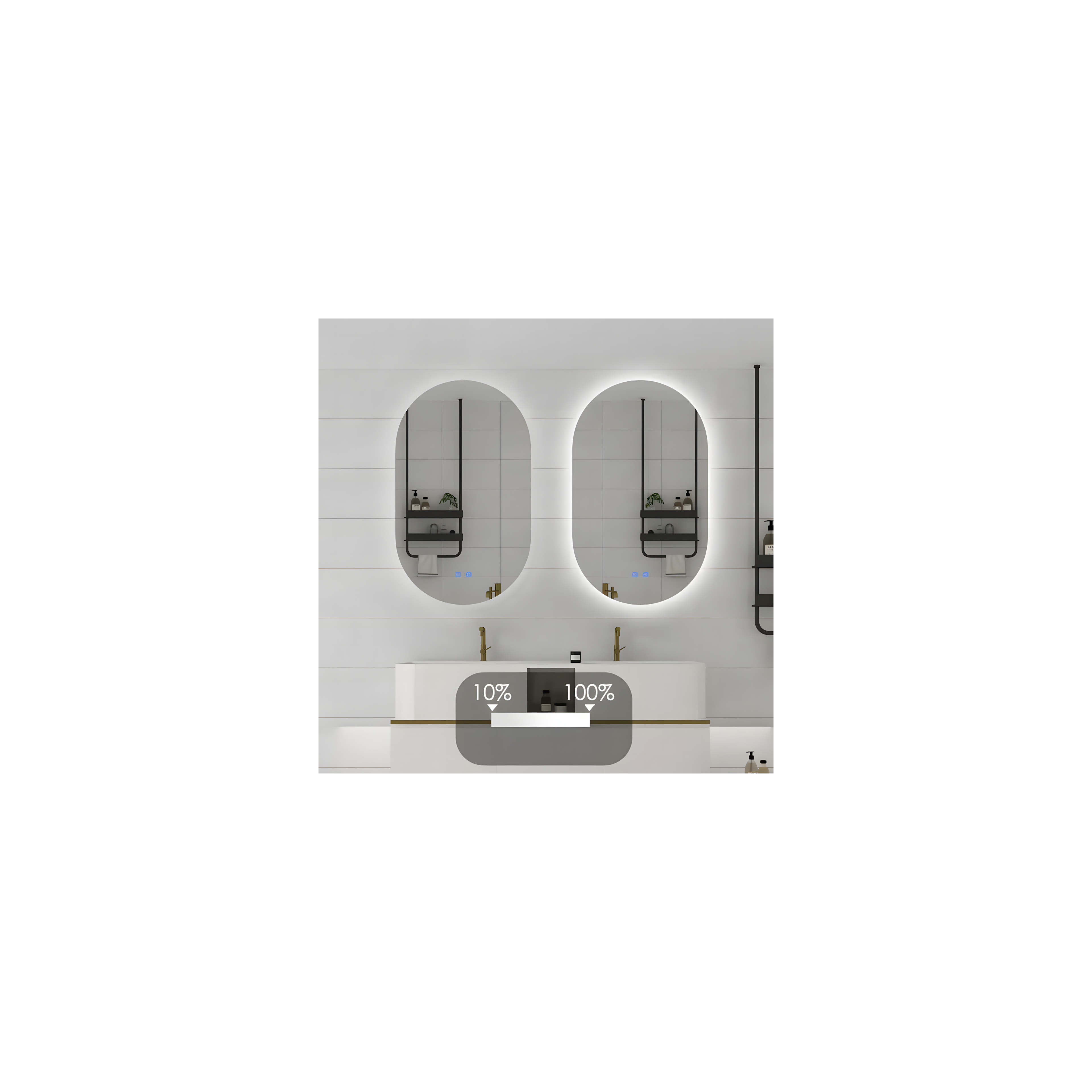 Mirror LED 50x80cm S027