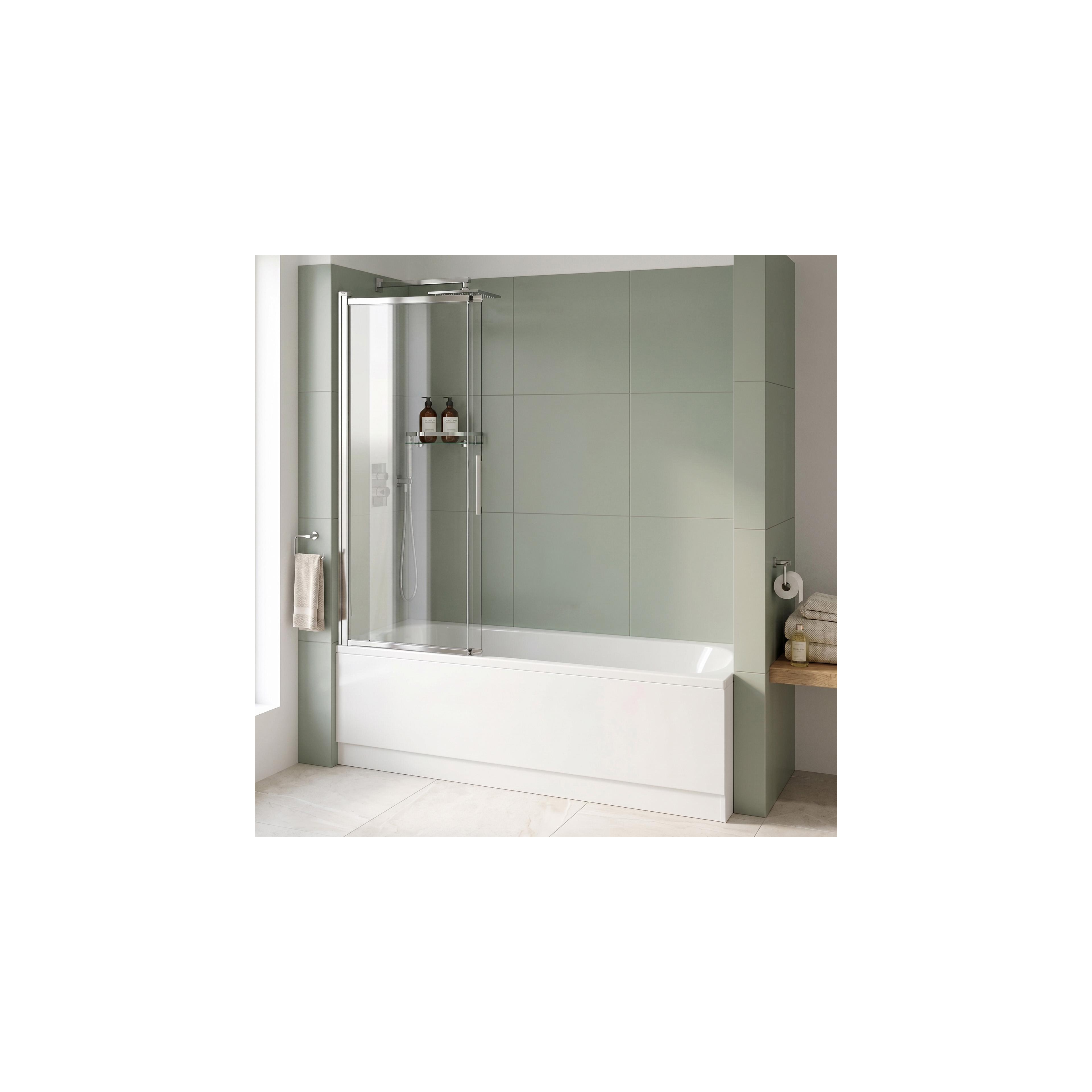Badewannen-Duschwand Schiebetür REA Dario Chrome 120