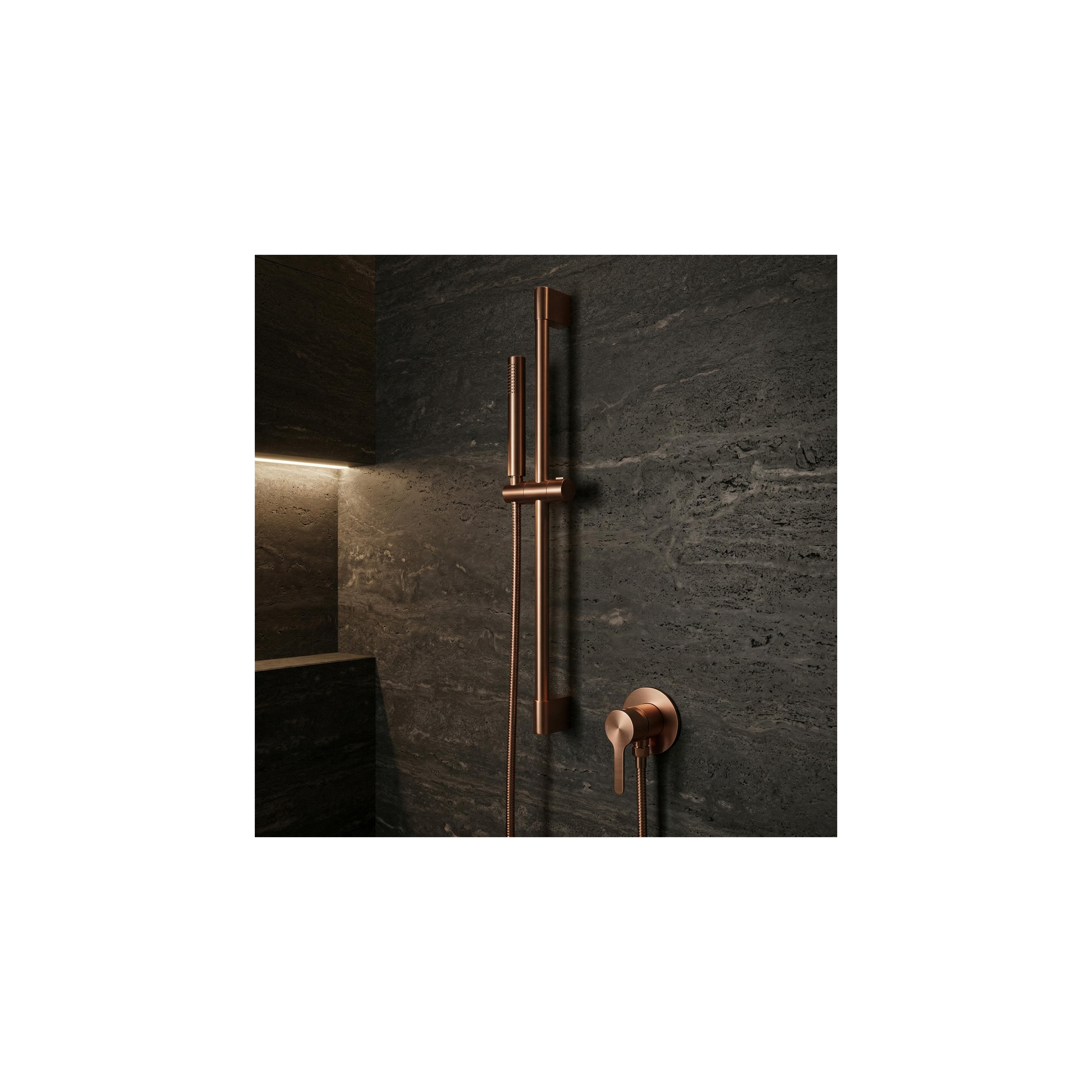 Hand shower holder 01 Brush Copper