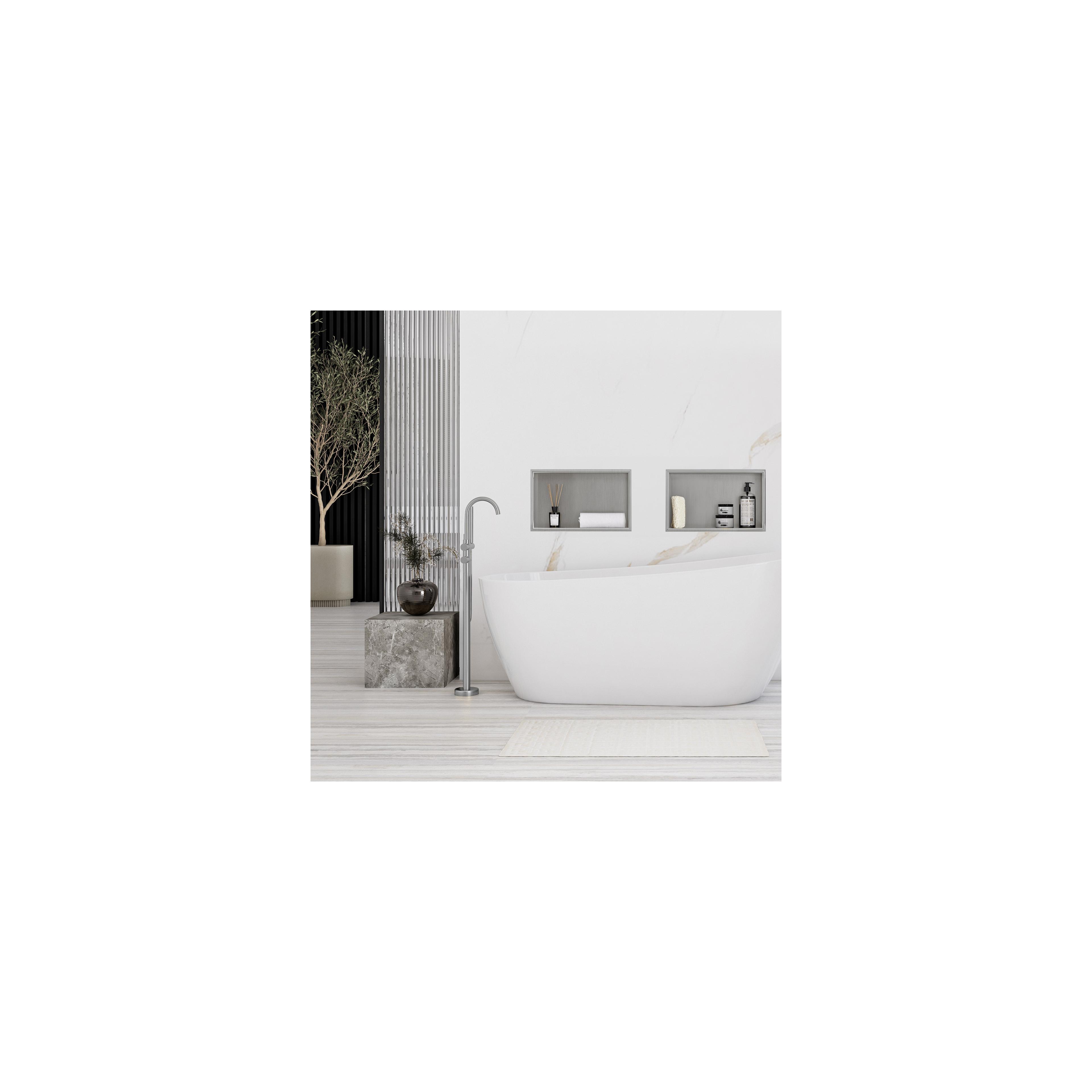 NISCHENREGAL BADEZIMMER 30x45 stahl gebürstet