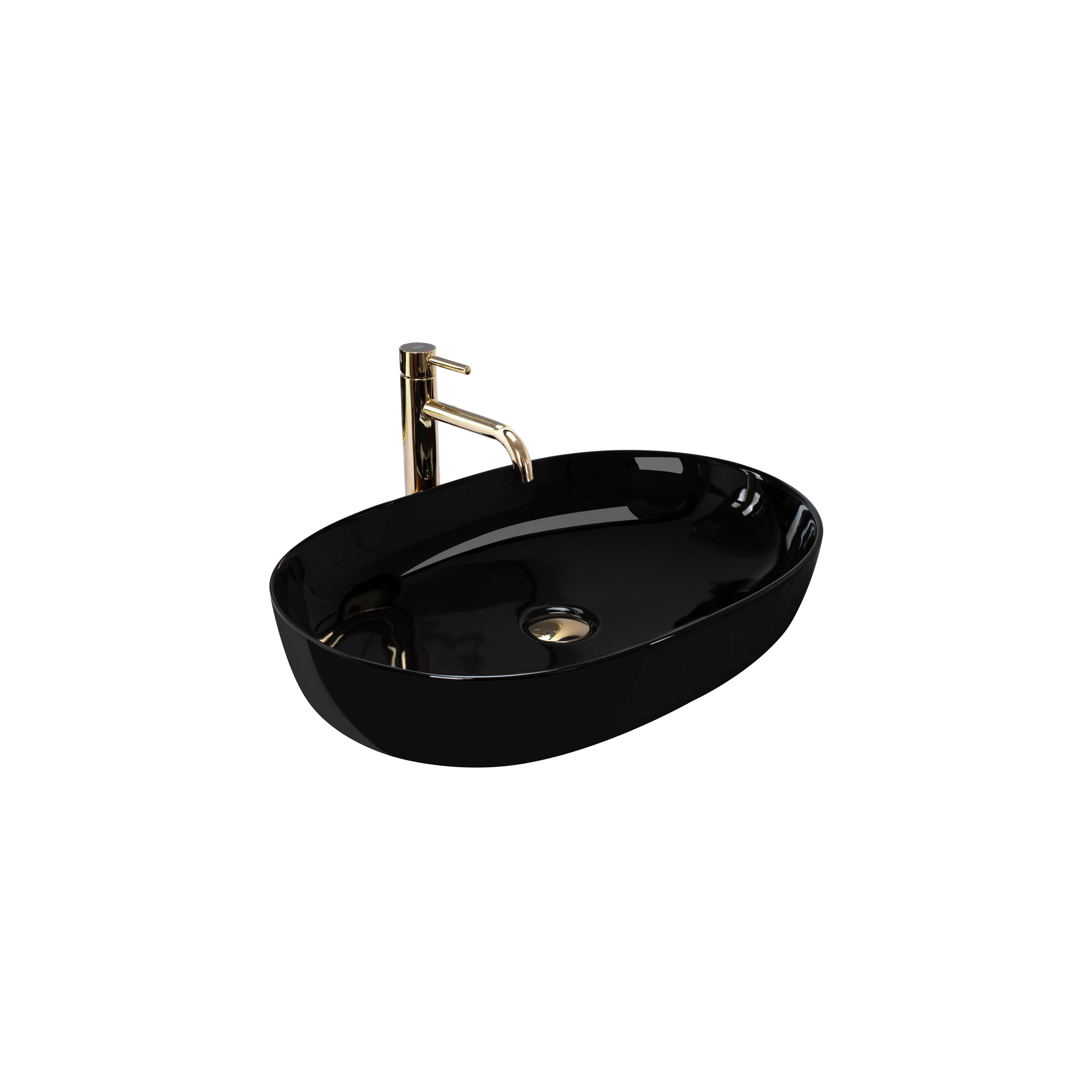 Aufsatzwaschbecken Rea CLEO Black