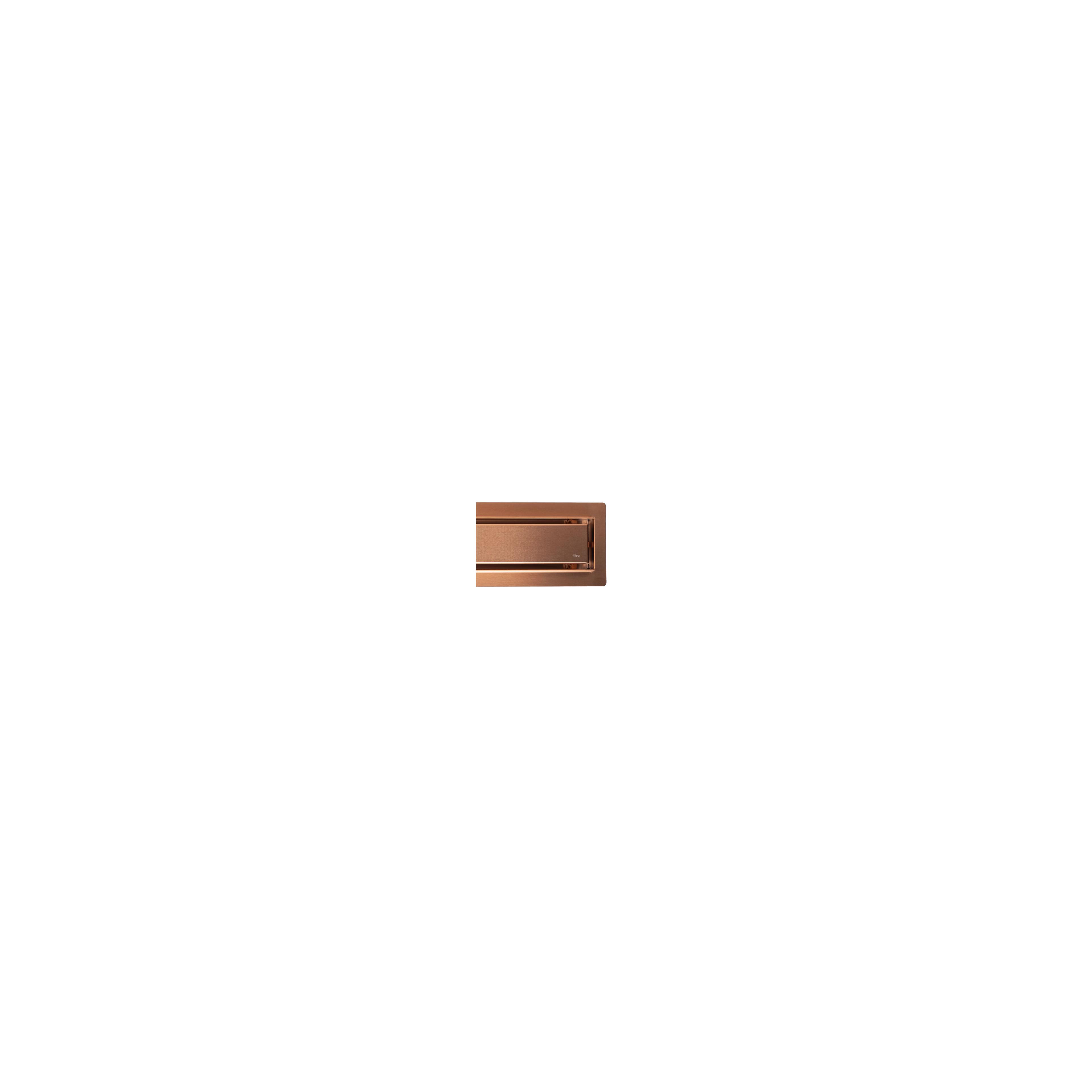 Scarico lineare REA Neox pro Brush Copper 100