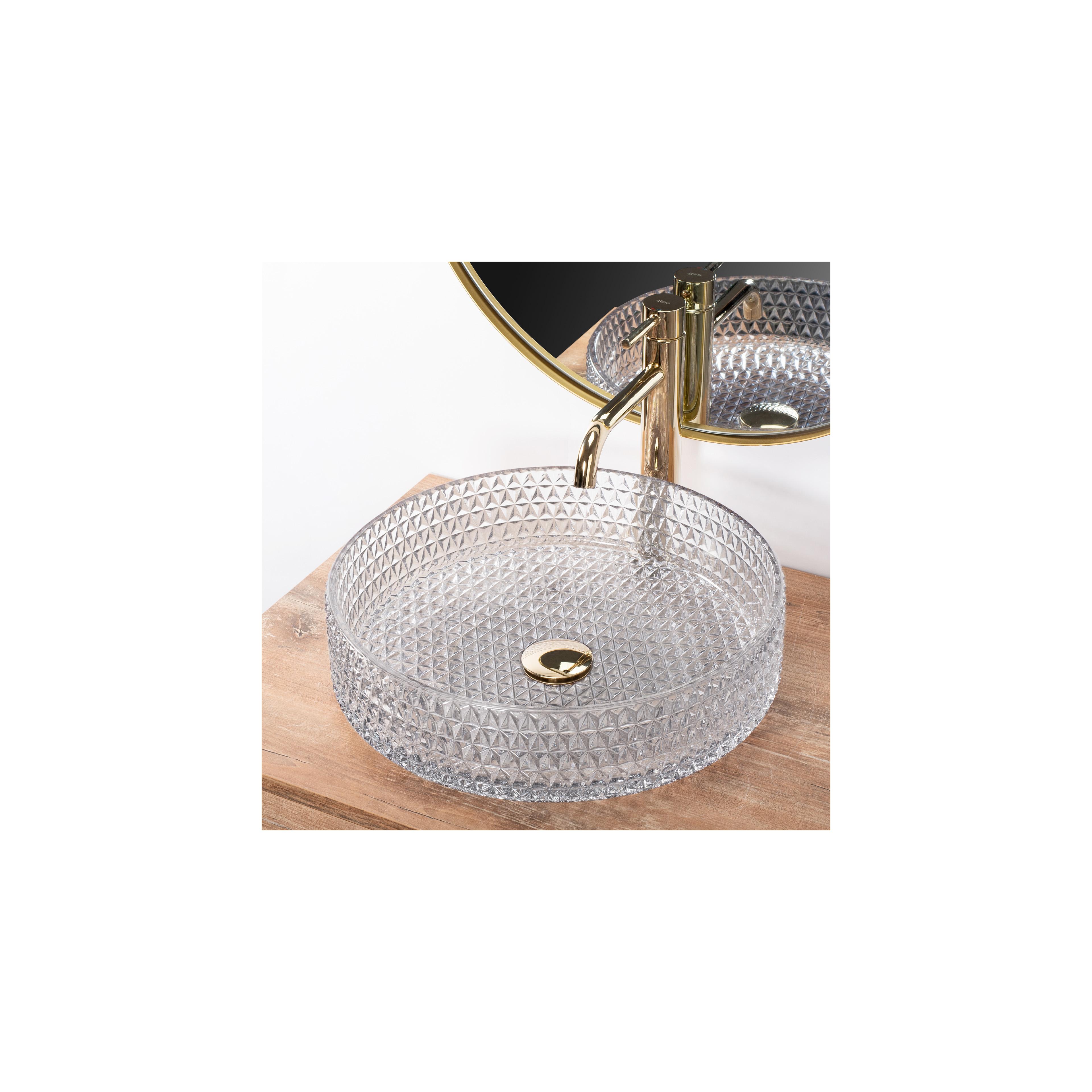 Aufsatzwaschbecken Rea Cristal Transparent 39