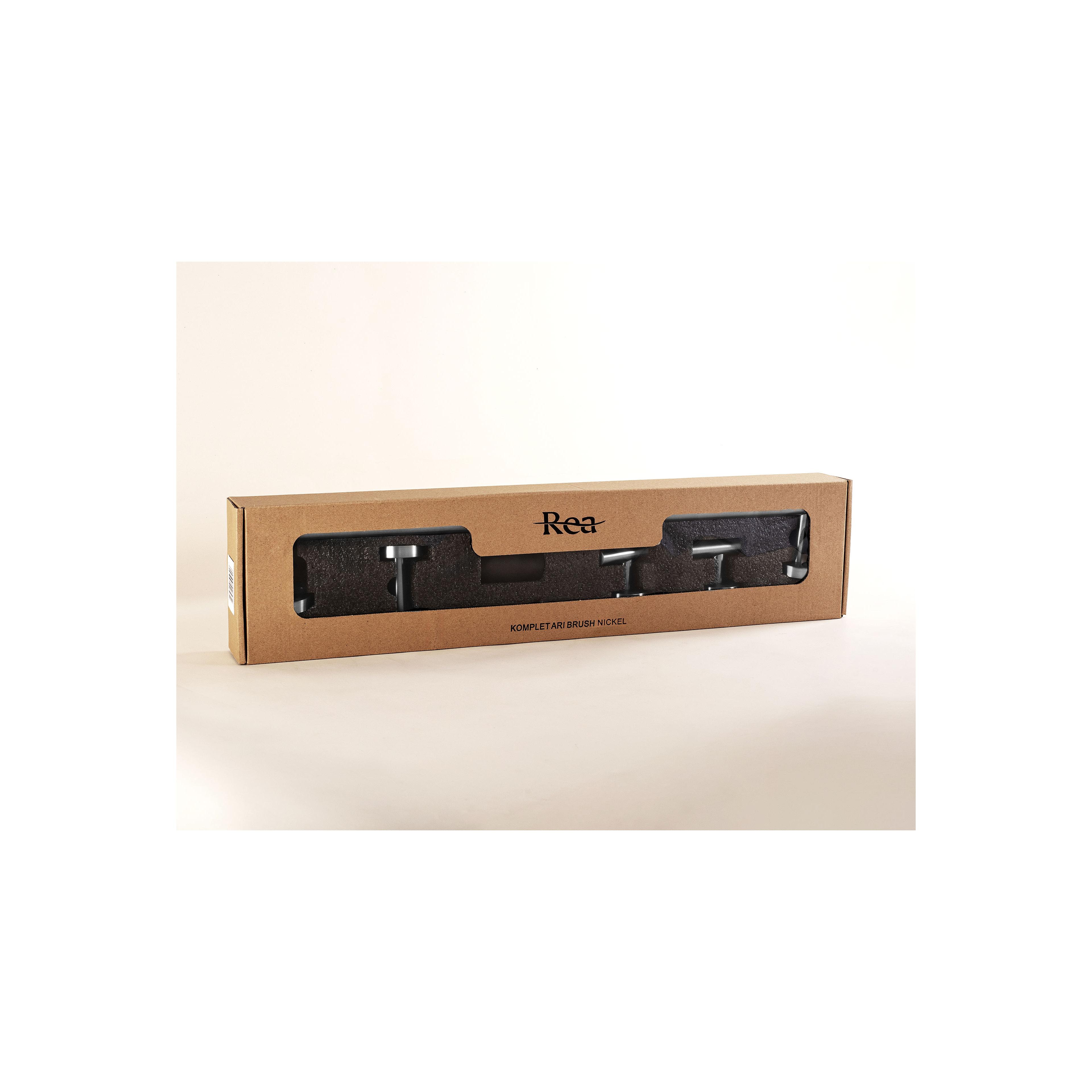Badezimmer-Accessoire-Set Ari Brush Nickel 4-teilig
