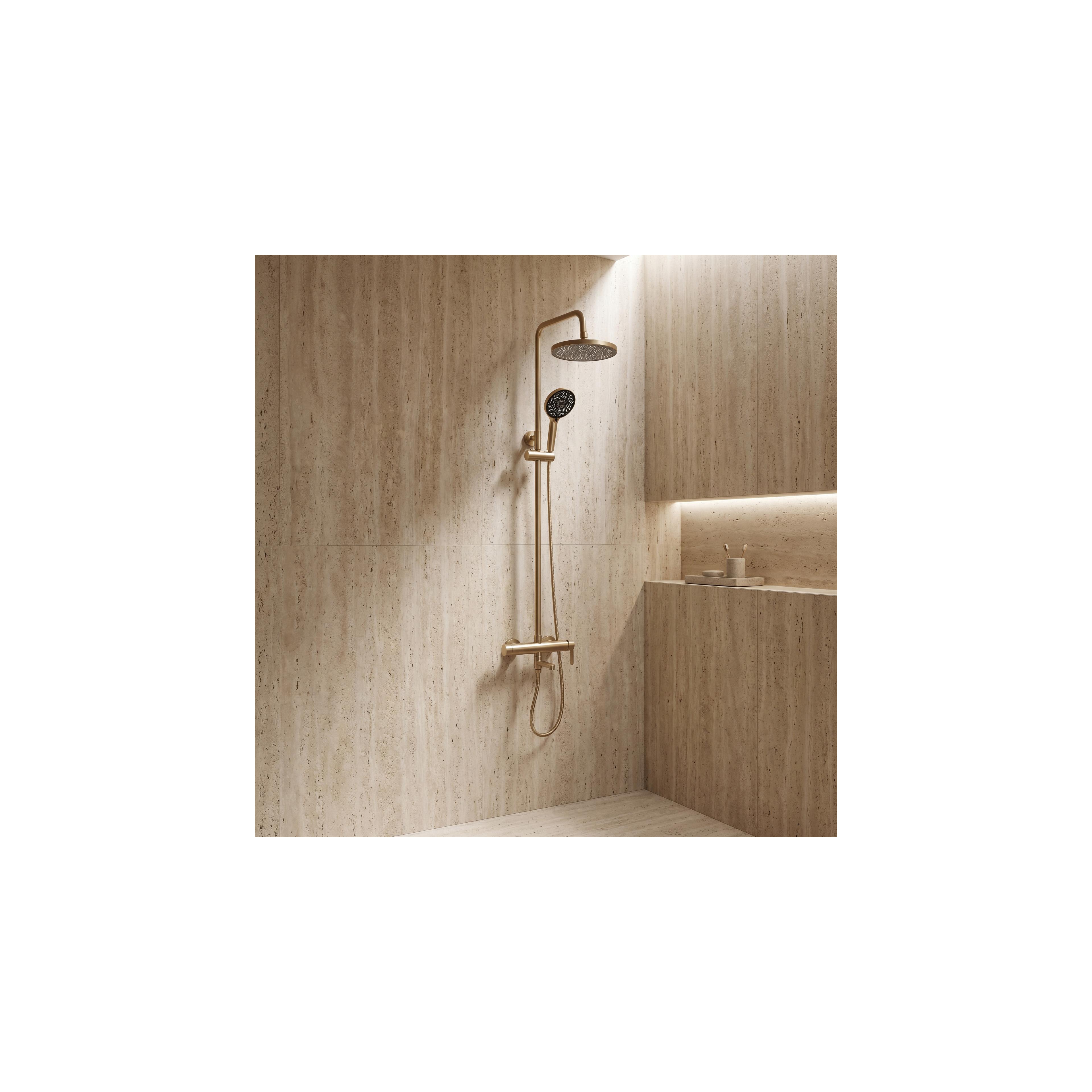 Shower Set Rea Arcos brush gold