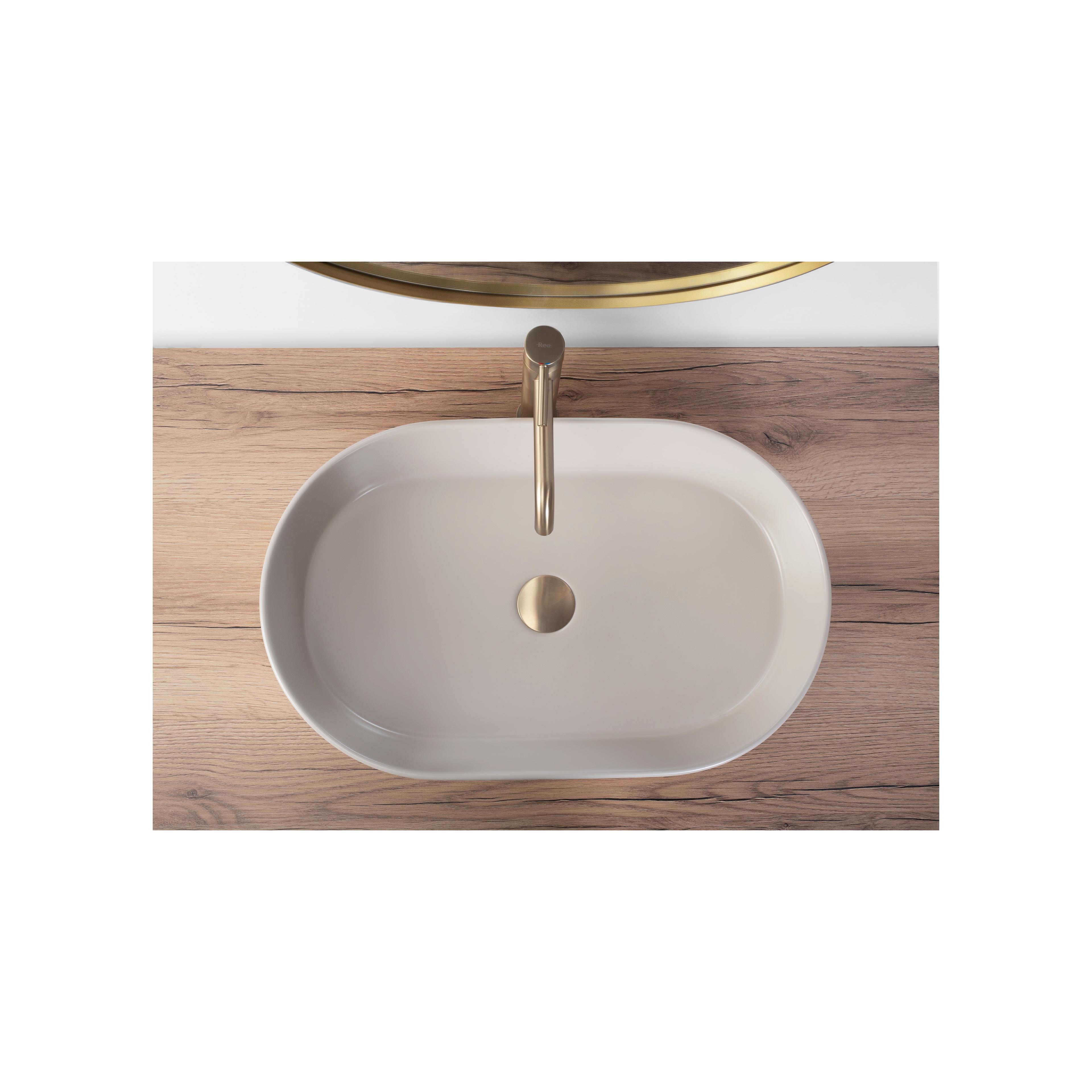 Aufsatzwaschbecken Rea NADIA 60 BEIGE MATT