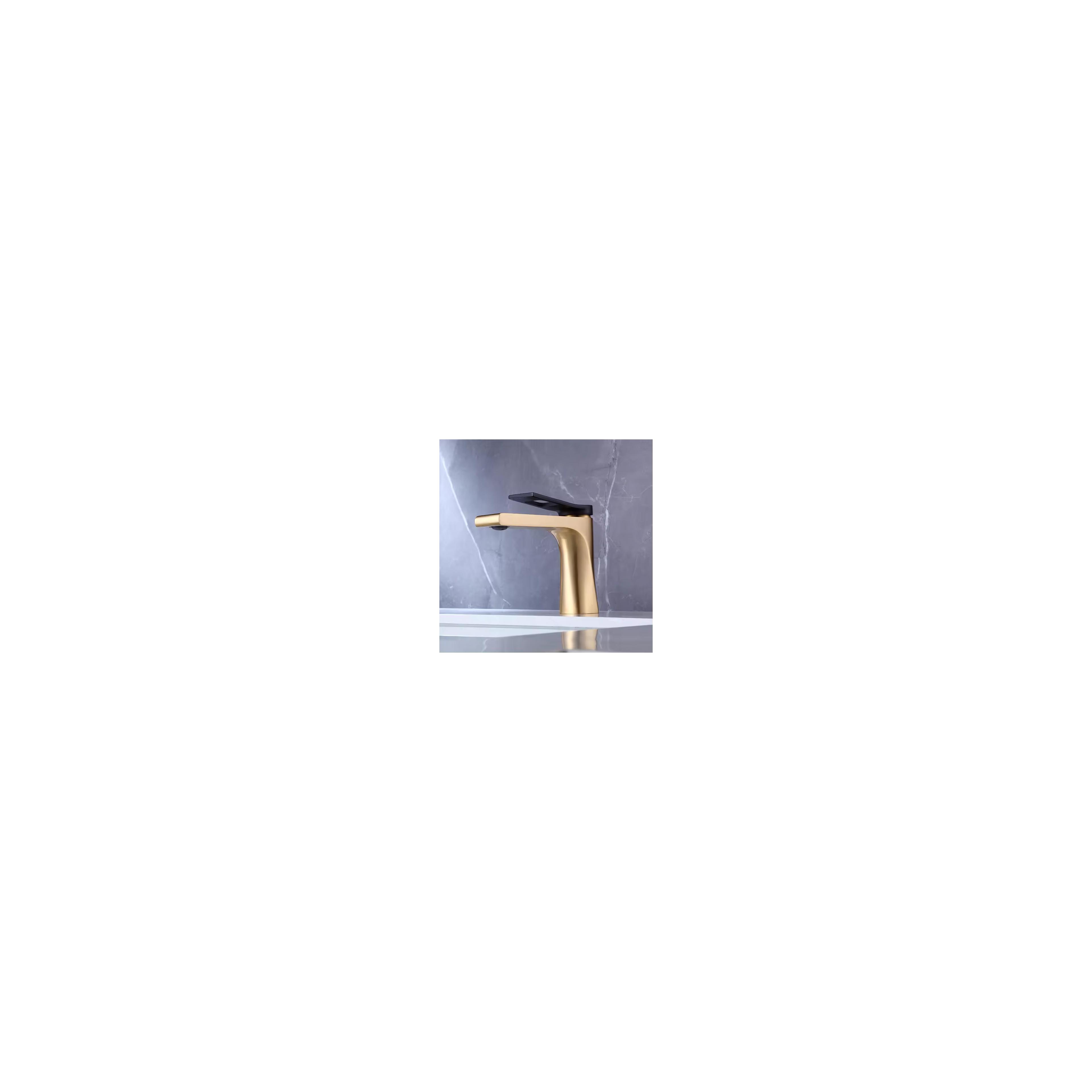Waschbeckenarmatur REA Soul Gold mat black low