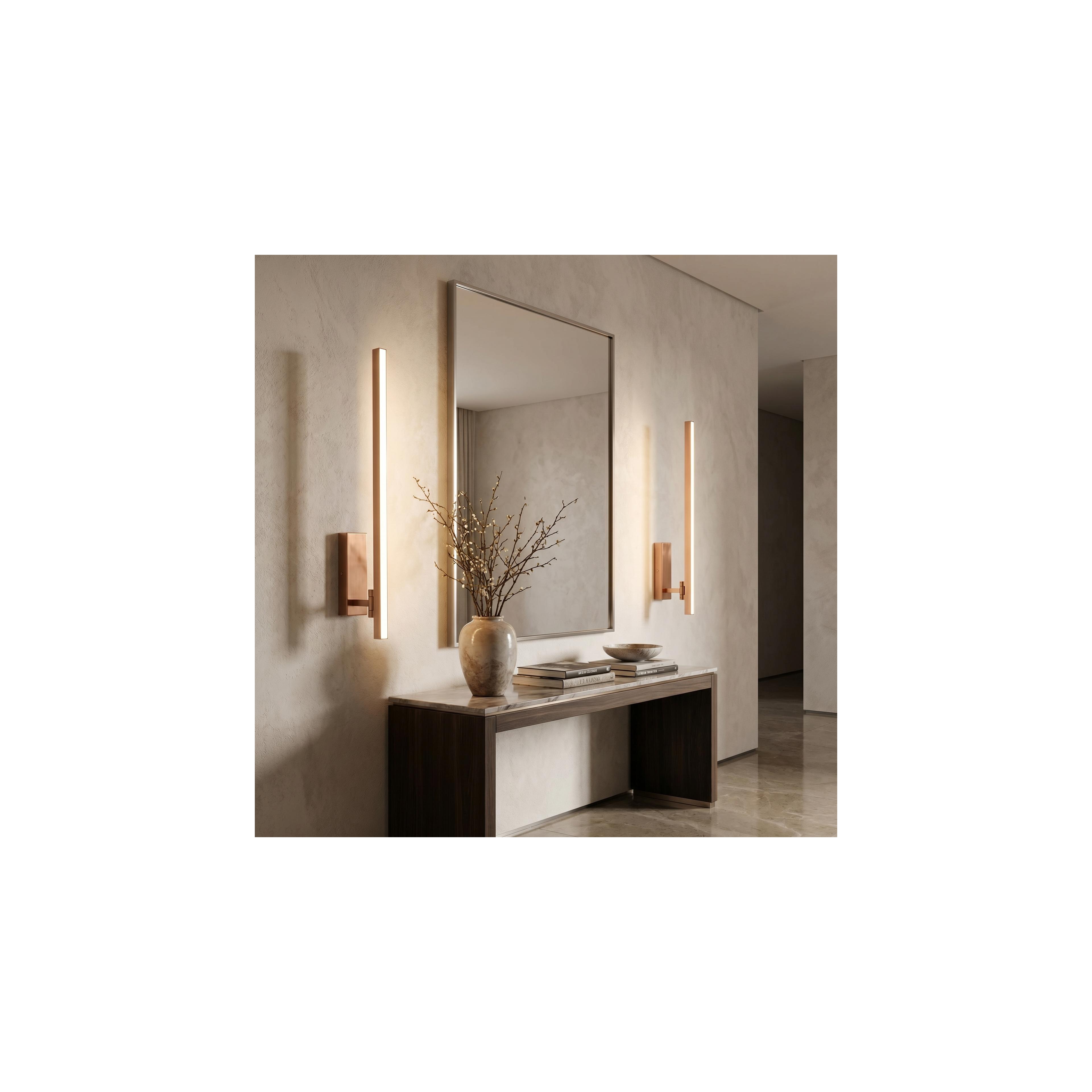 Bad LED-Wandleuchte SWE039-1W 80cm BRUSH COPPER