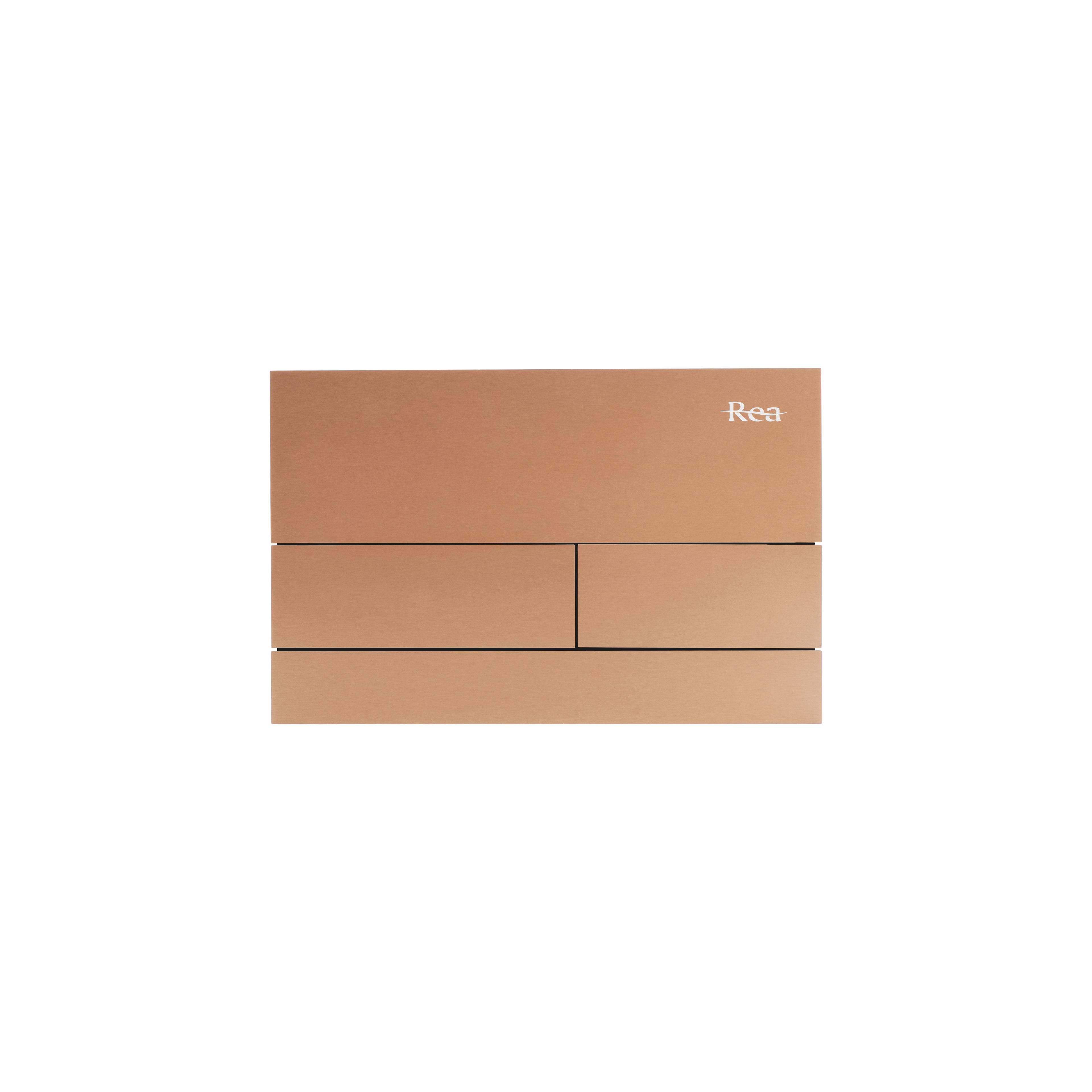 Montagerahmen Unterputz-Set Slim 024N für WC-Becken mit T-Taste Gebürstetes Kupfer