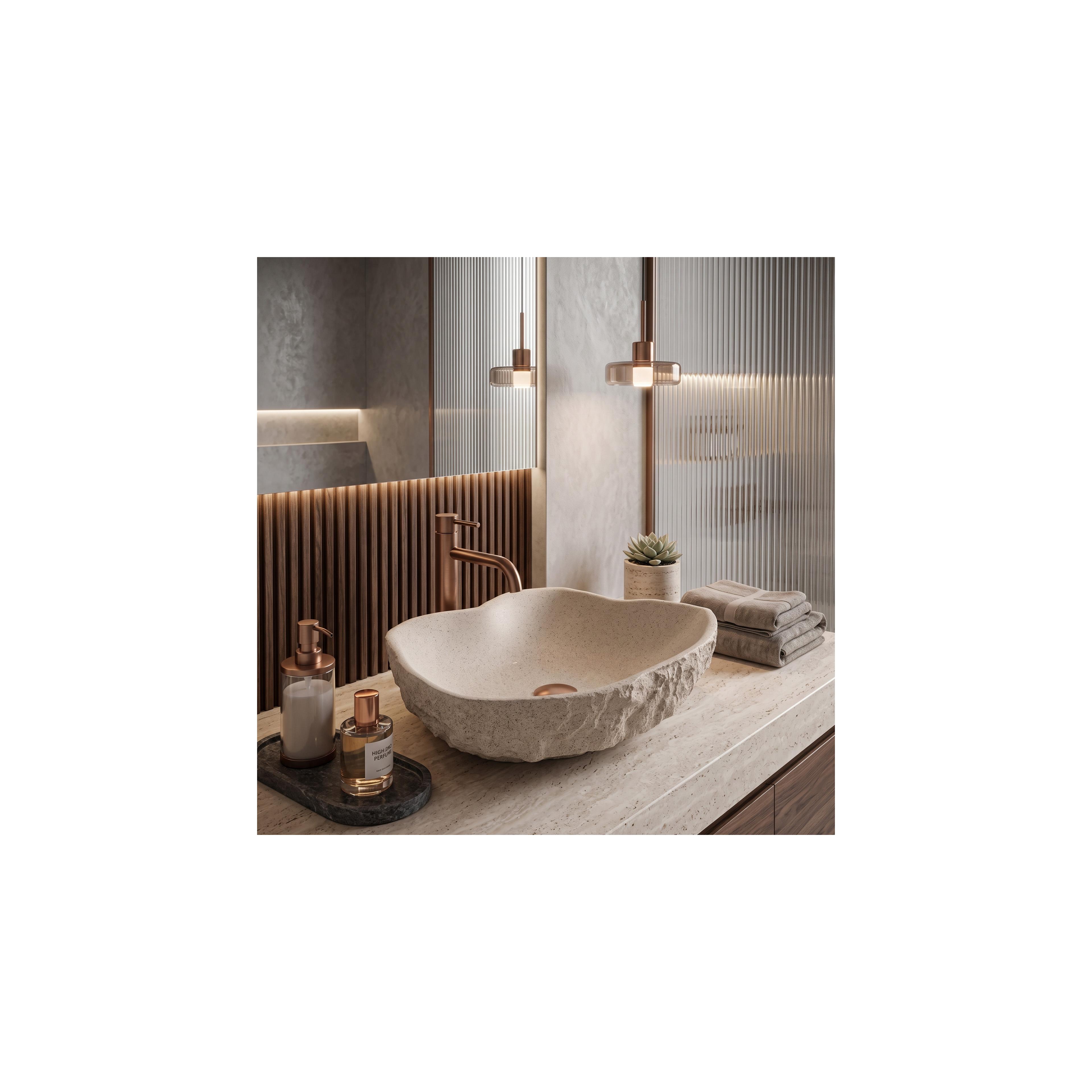 Nadgradni umivaonik Rea Isla Warm Beige