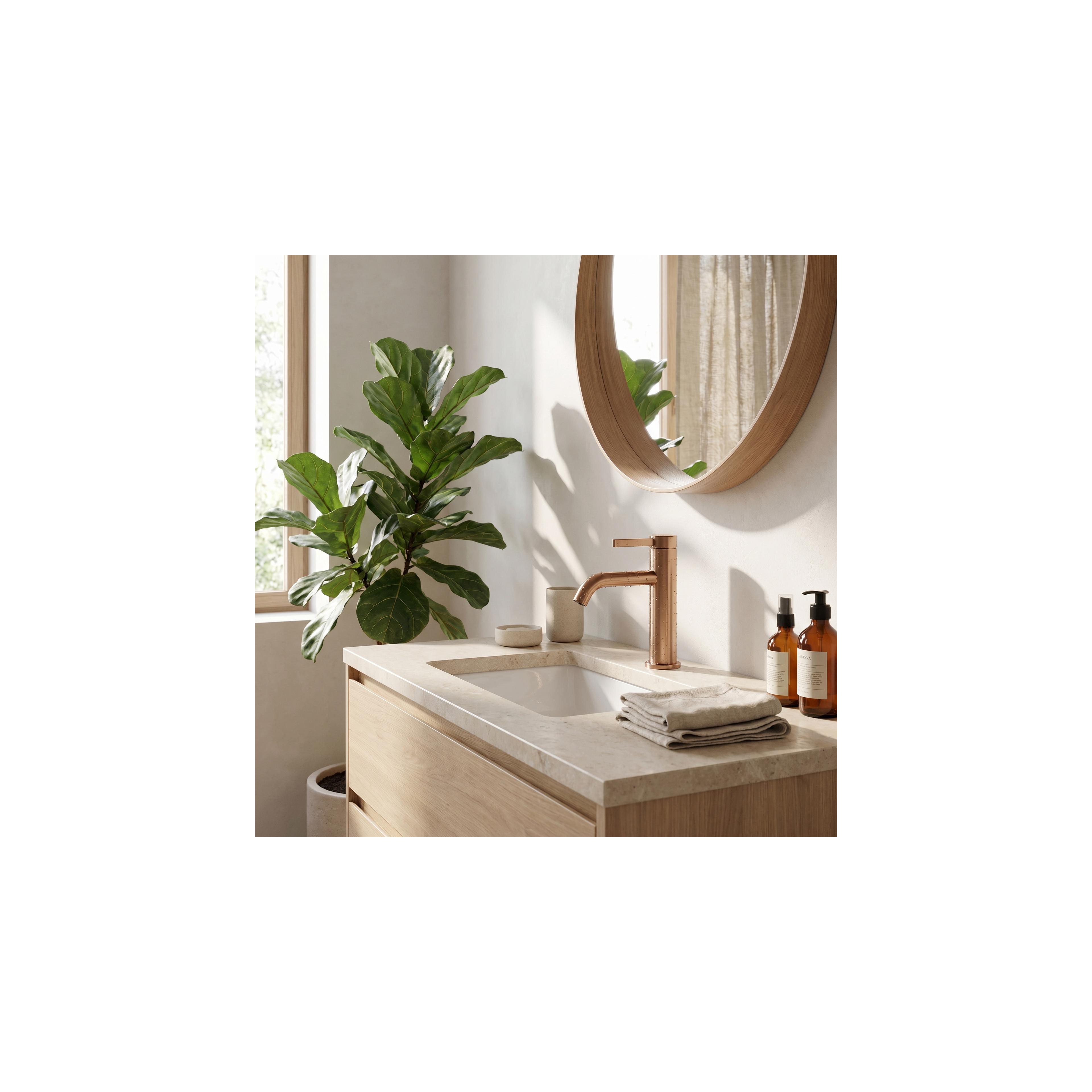 Bathroom faucet Rea Rivo Brush Copper