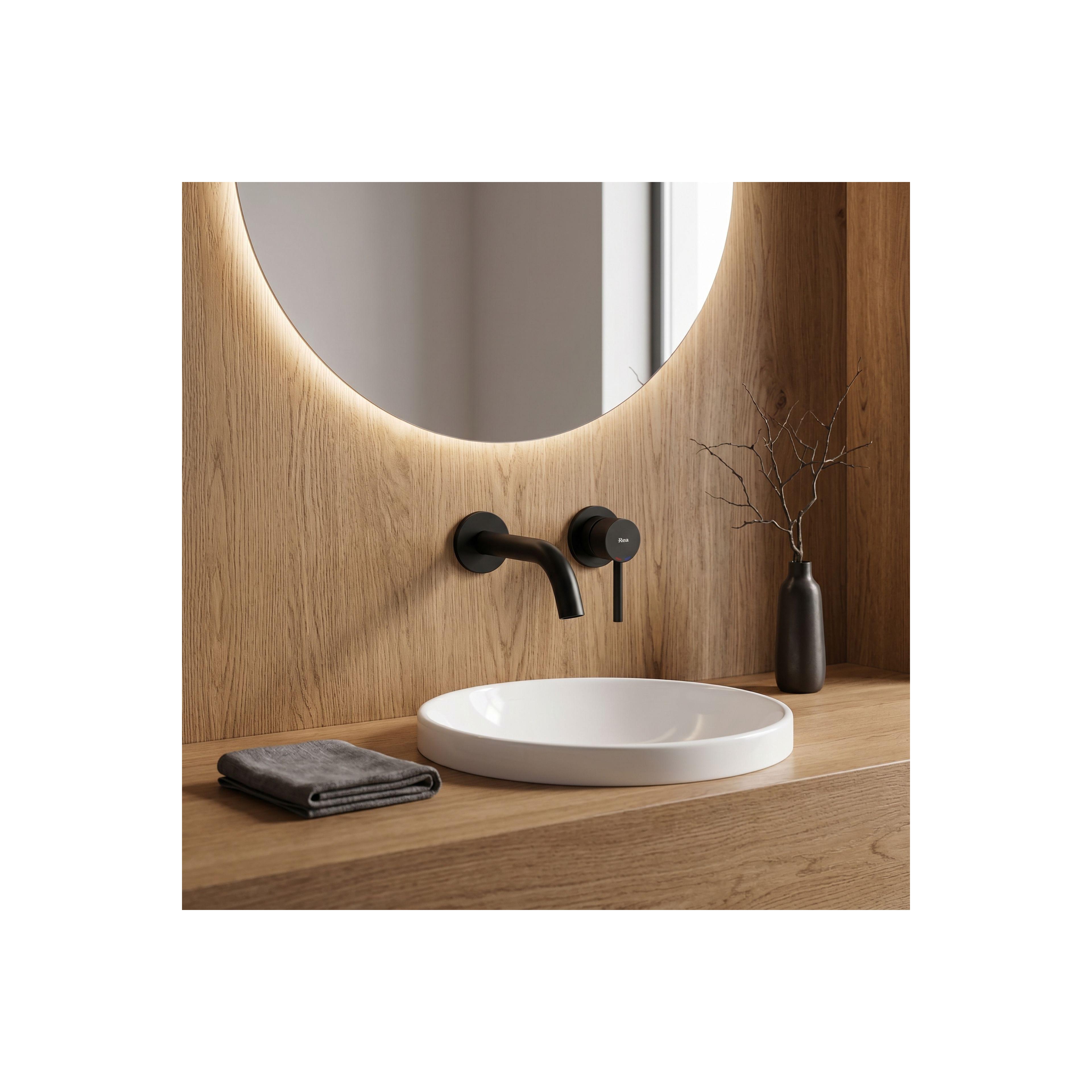 Unterputz Armatur Rea Lungo black matt+Ibox