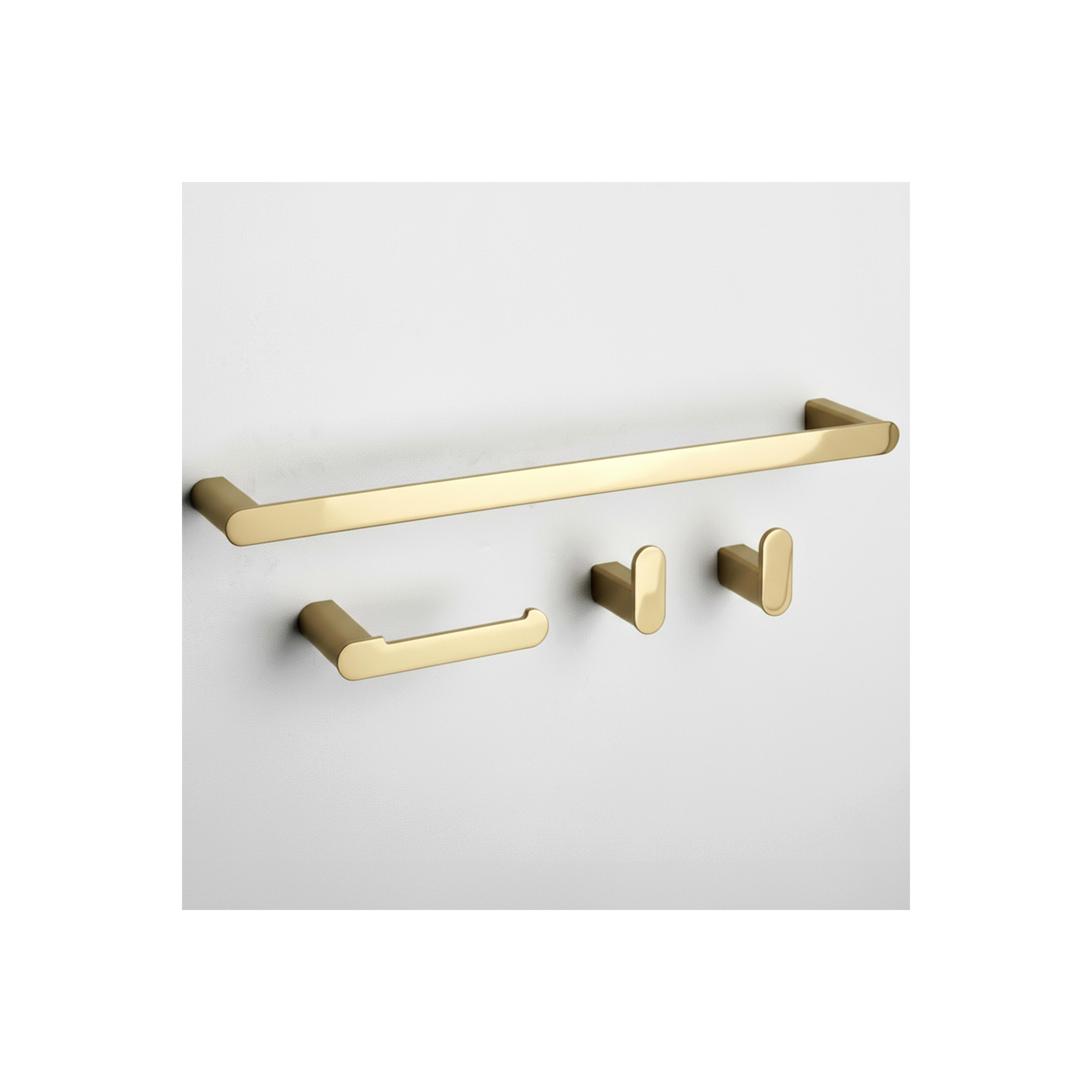Badezimmer-Accessoire-Set Mati Gold 4-teilig
