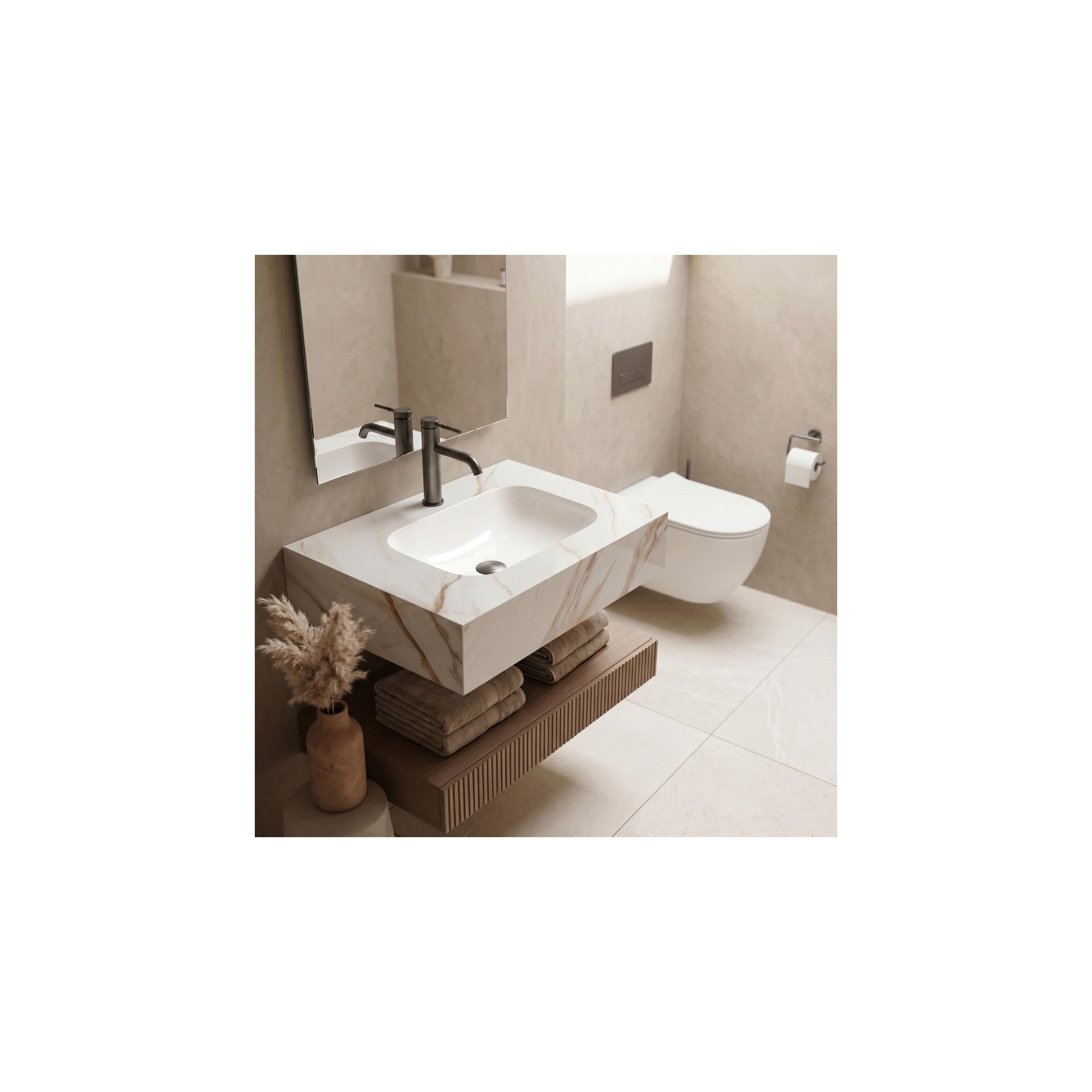 Wandwaschbecken REA Aresa Grey Gold 70