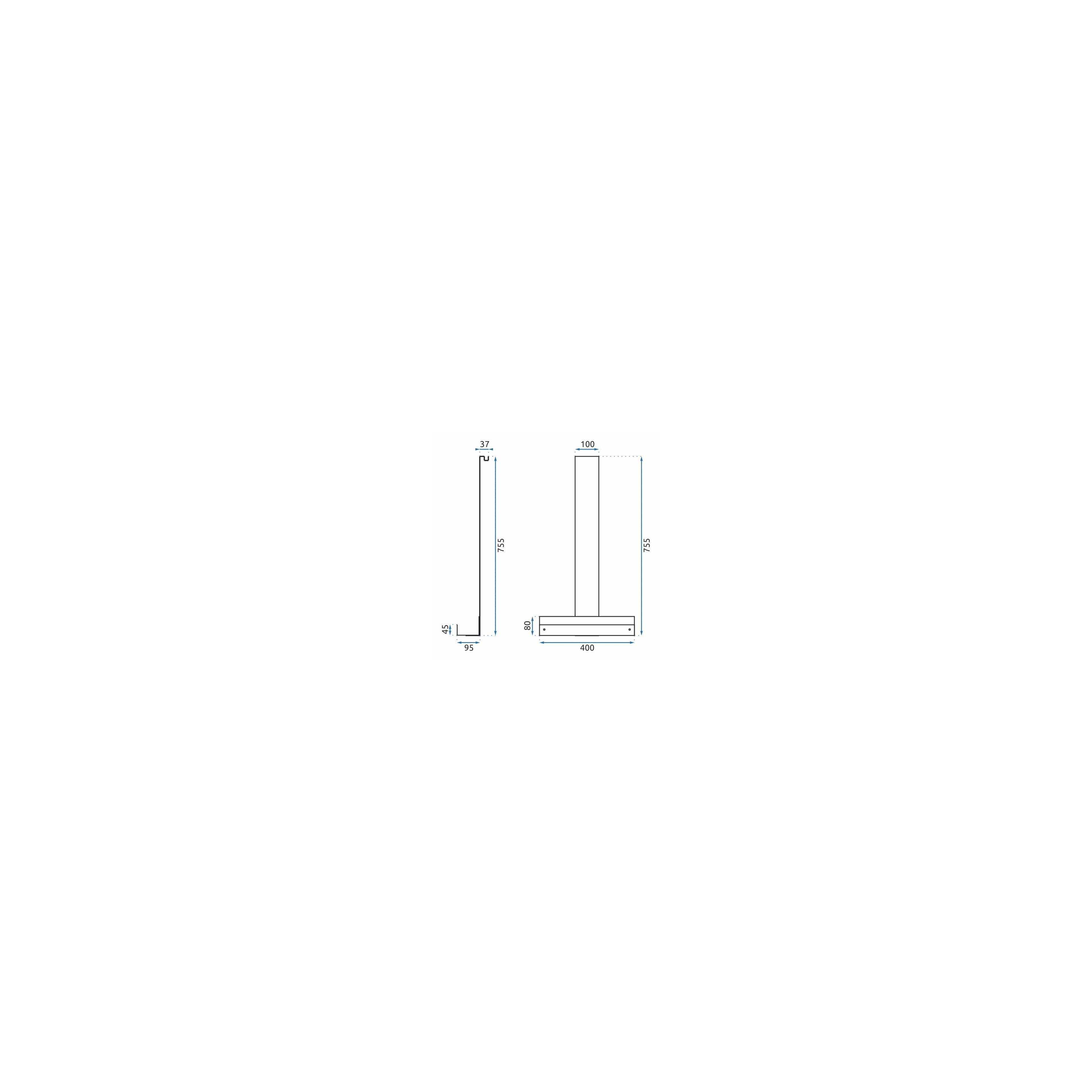 Рафт TORI Nickel brushed INOX