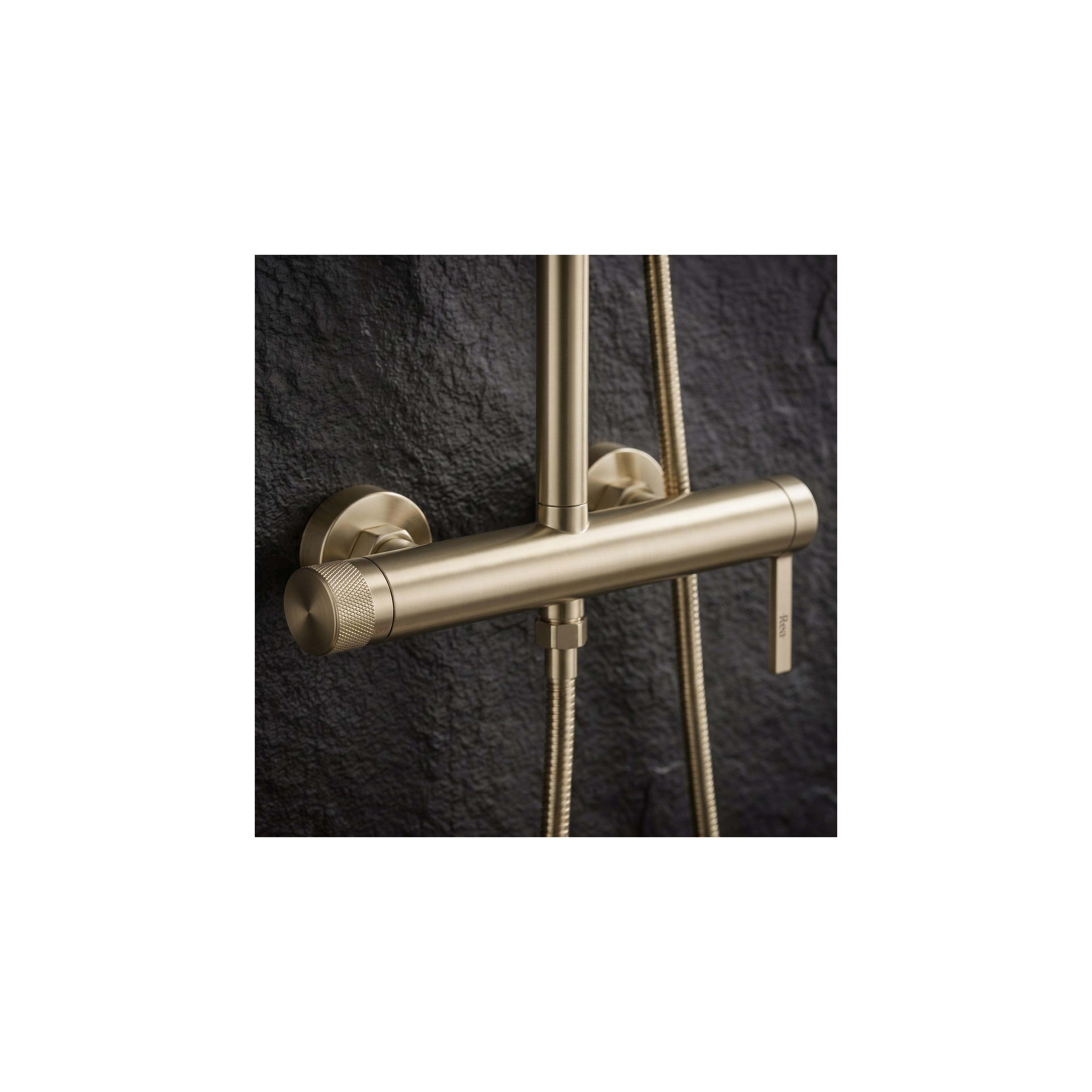 Duschgarnitur Rea Rivo Brush Gold