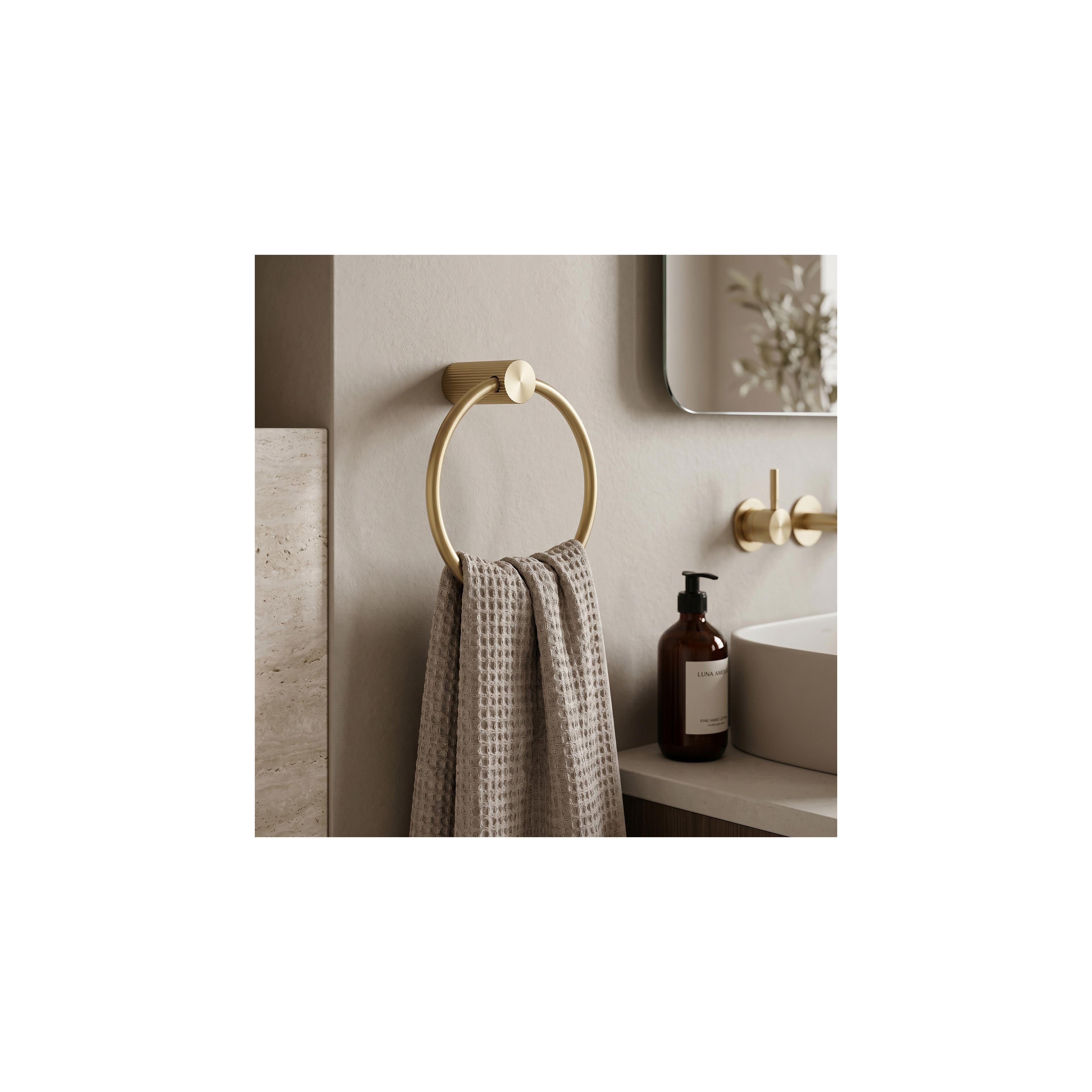 Badezimmerhaken Ring 64106 SOLO Brush Gold