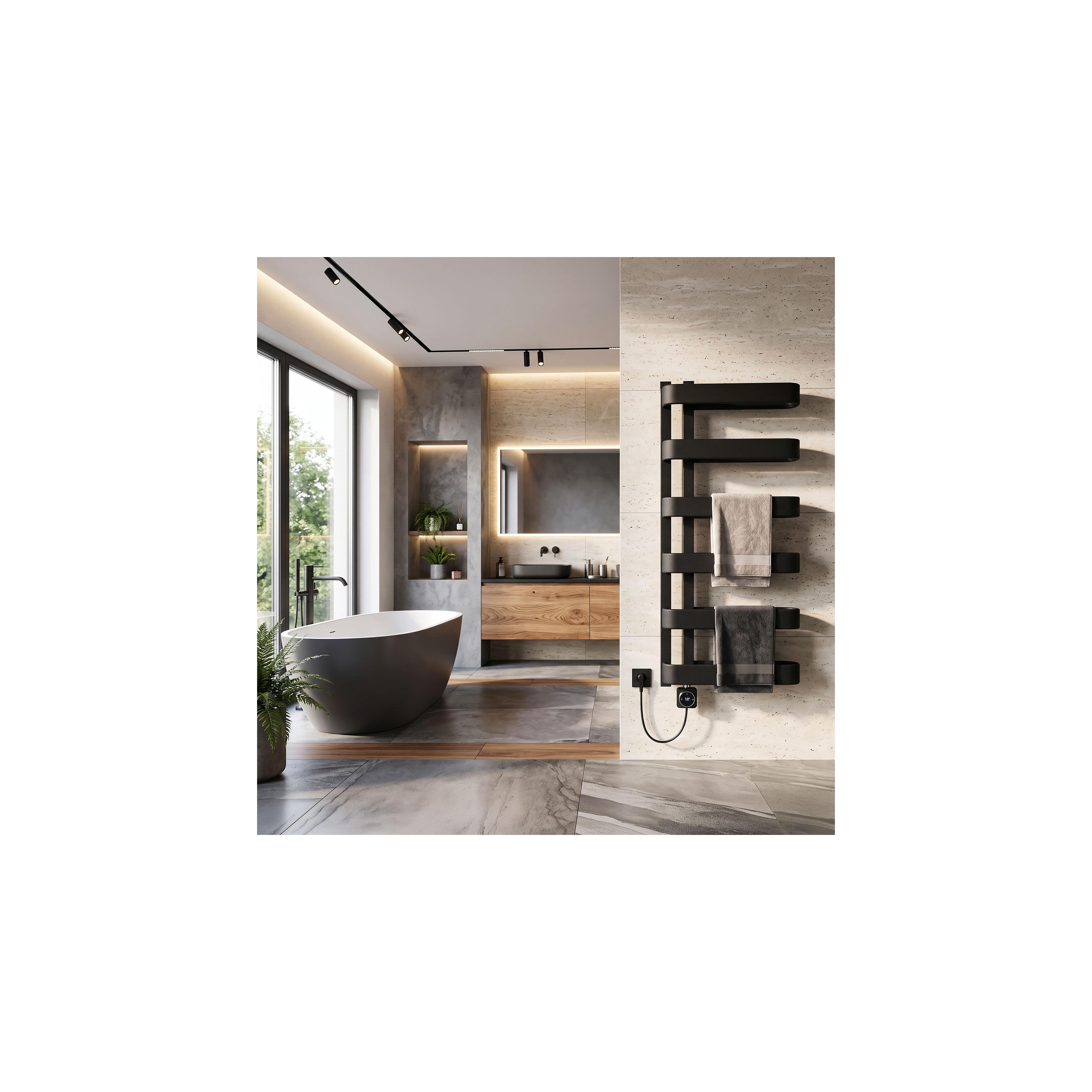 Electric Radiator Rea Artas 90x50cm Black