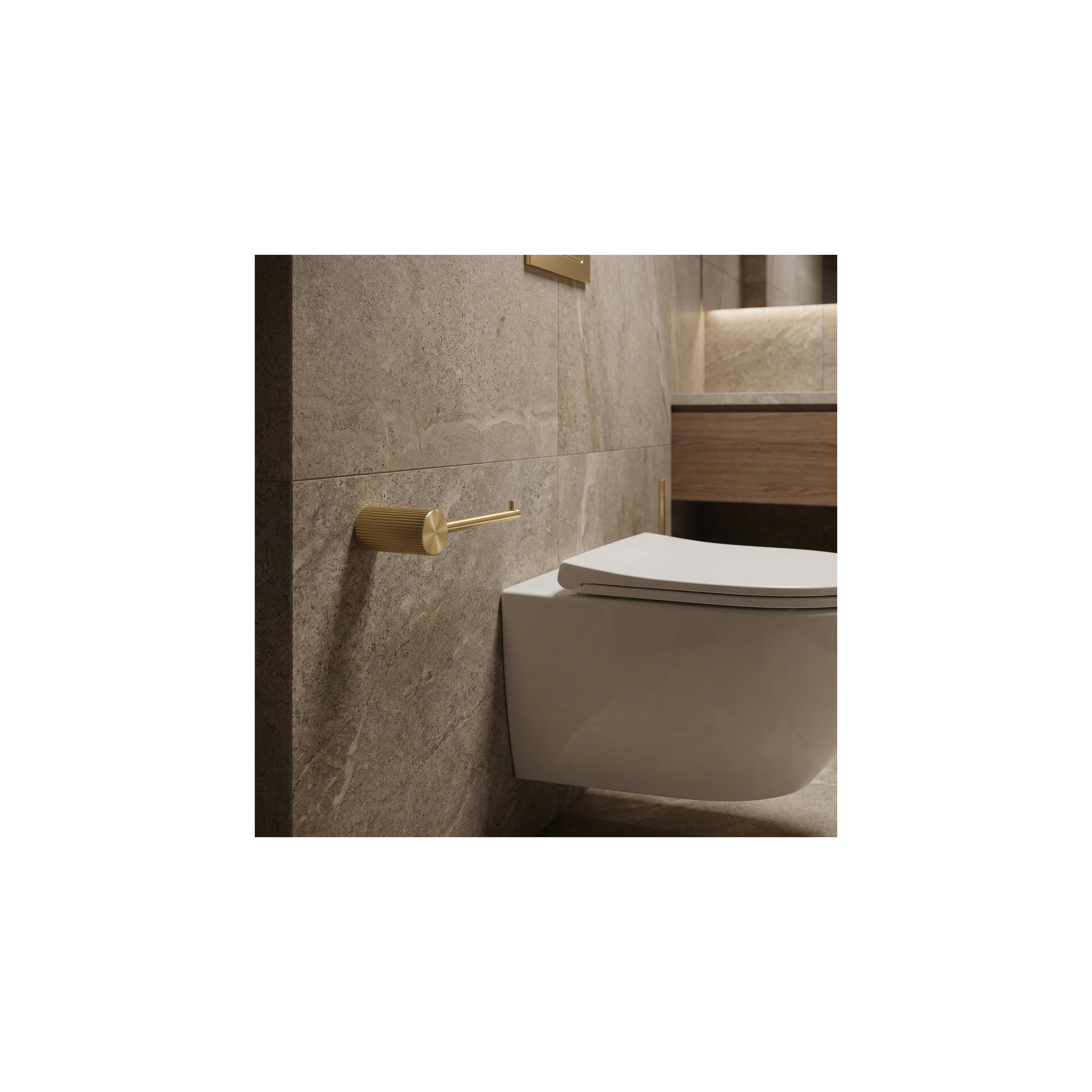 Halter für Toilettenpapier 64105 SOLO Brush Gold