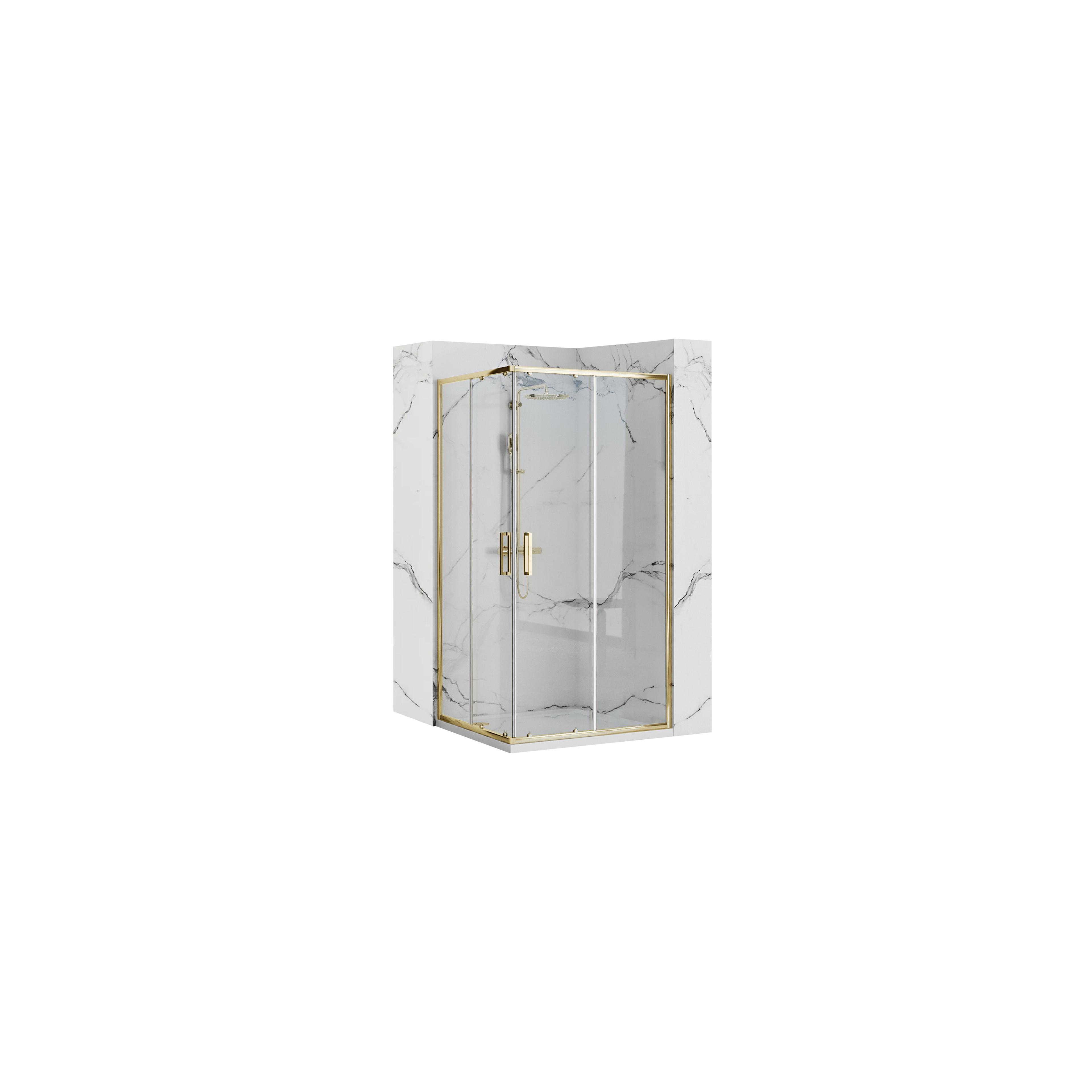 Tuš kabina Rea Punto 80x100 Gold