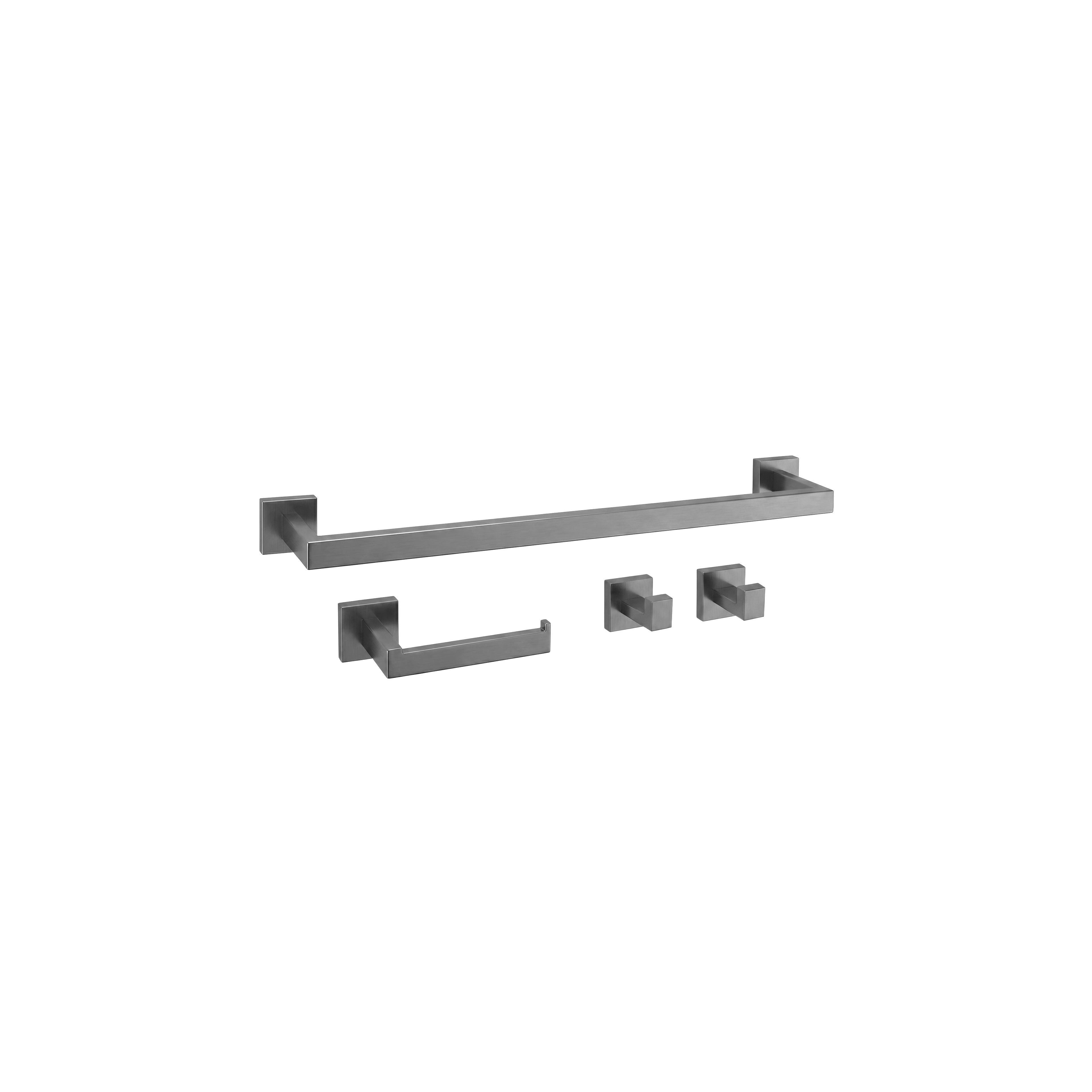 Badezimmer-Accessoire-Set Rio Titan 4-teilig