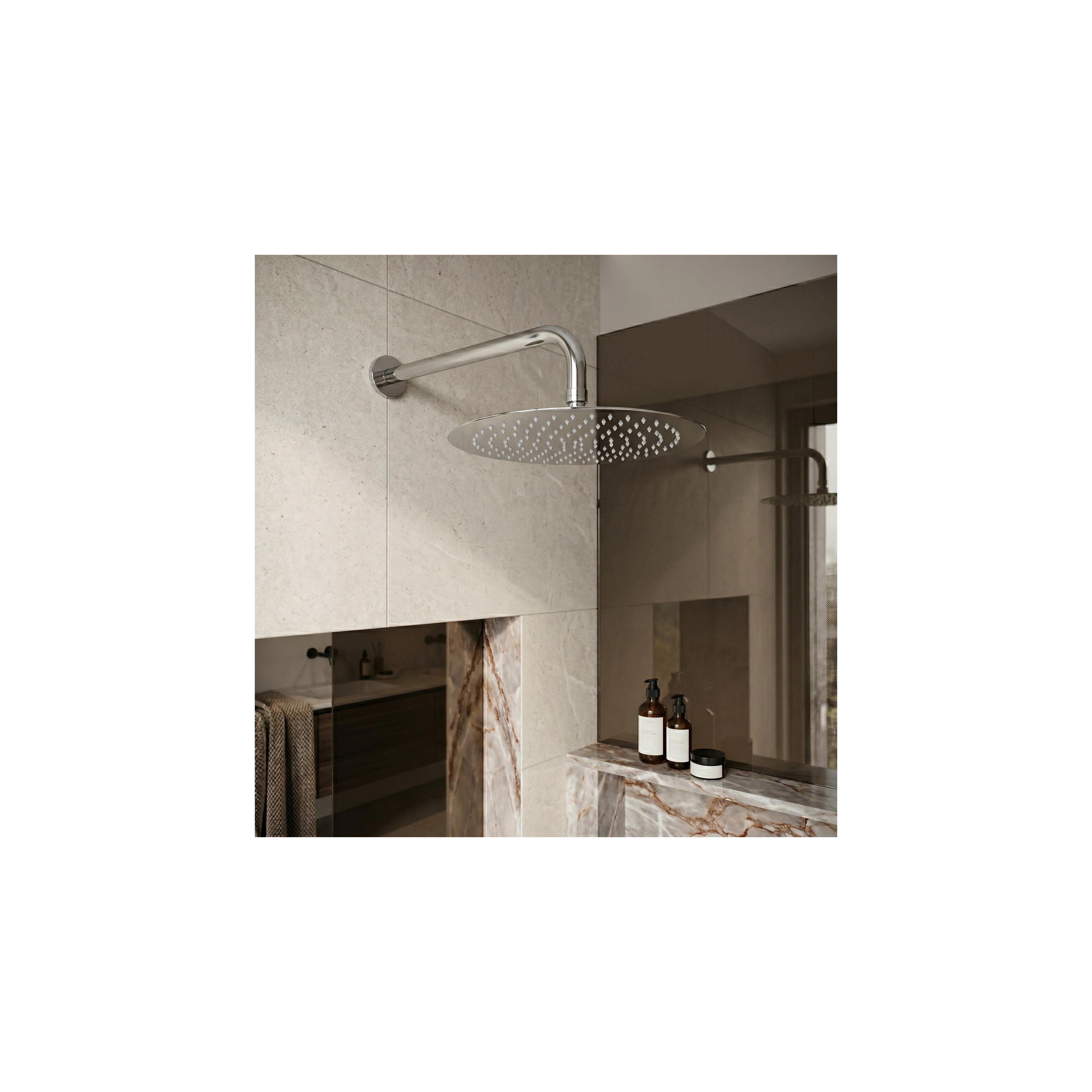 Kerek esőztető zuhanyfej REA JS-P014 30cm Chrome
