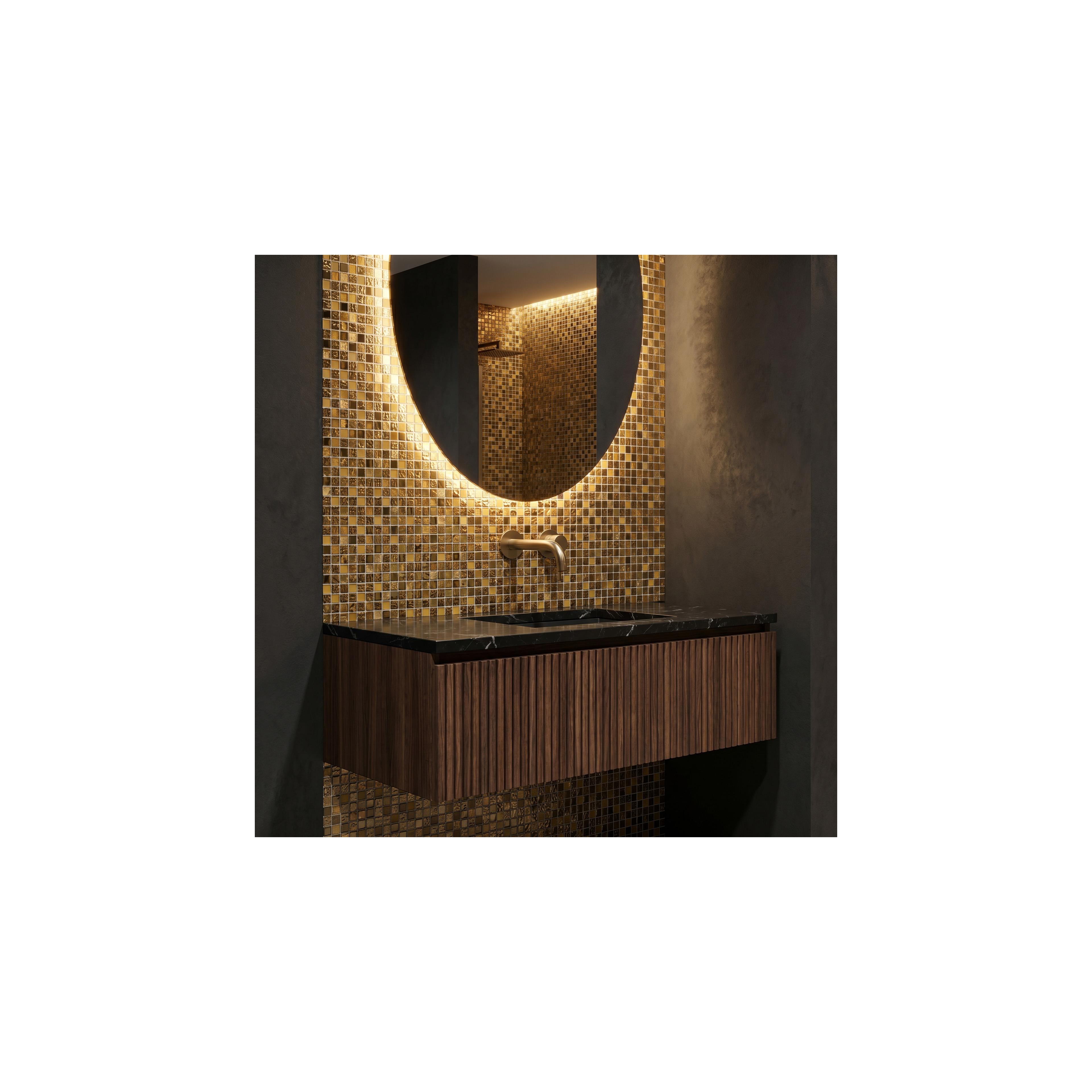 Mosaik Dekor P14016 30x30cm Gold Glass