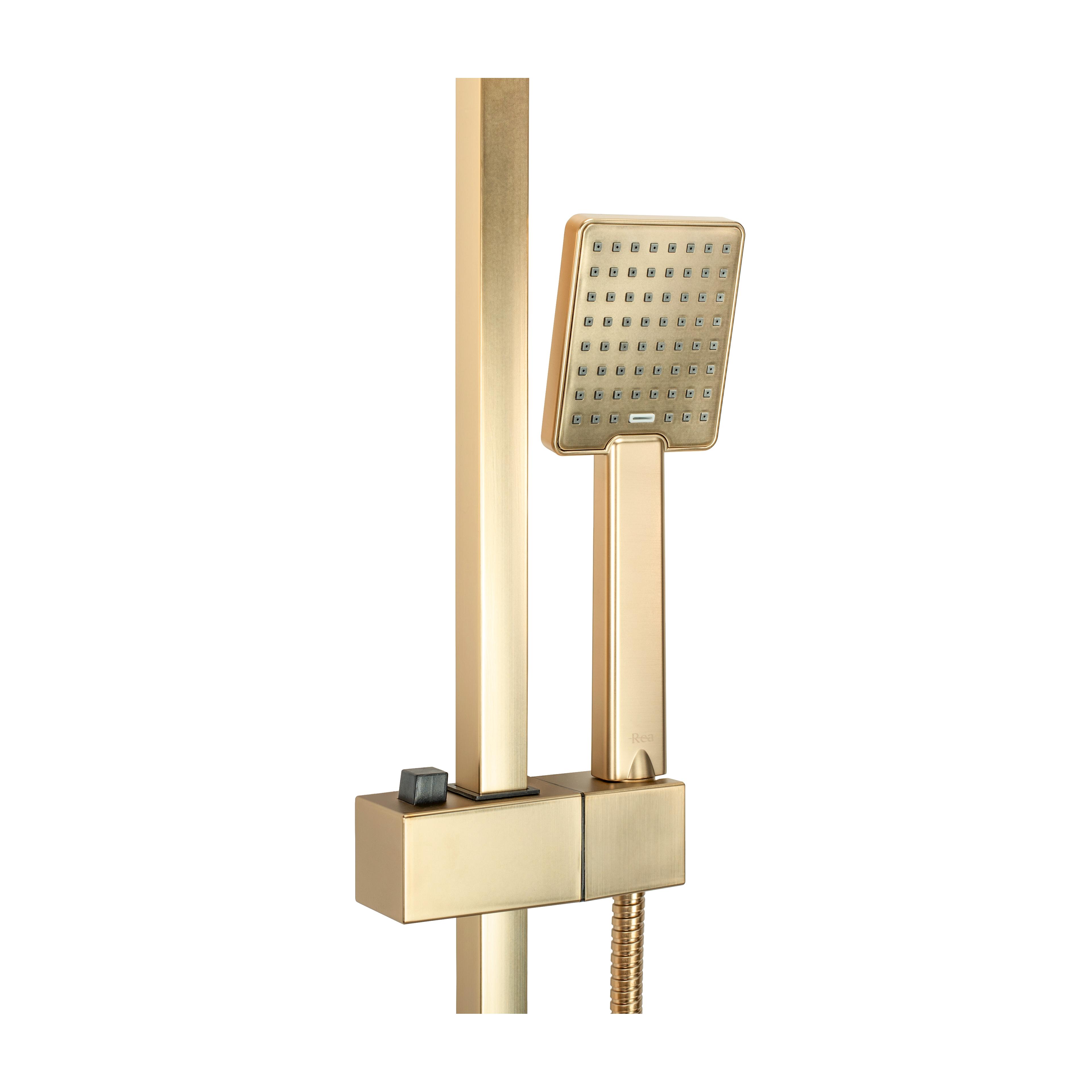 Duschgarnitur REA JACK BRUSHED GOLD