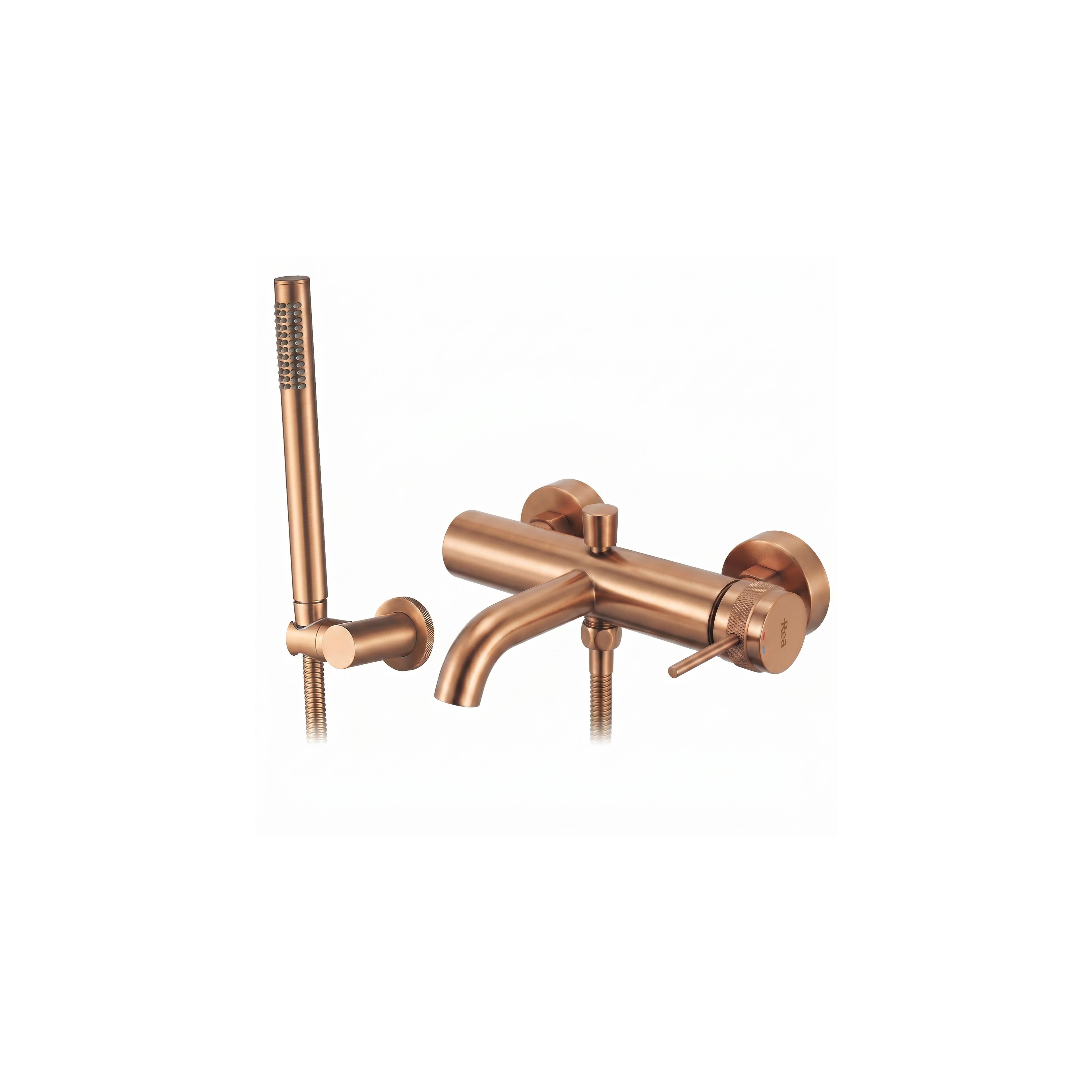 Wannenarmatur Rea Lungo Grip Brush Copper